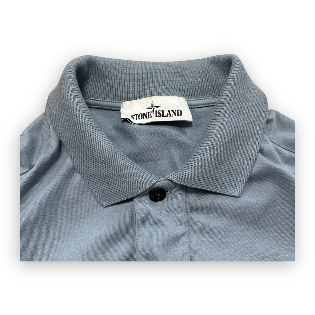 Polo Stone Island Grey Blue