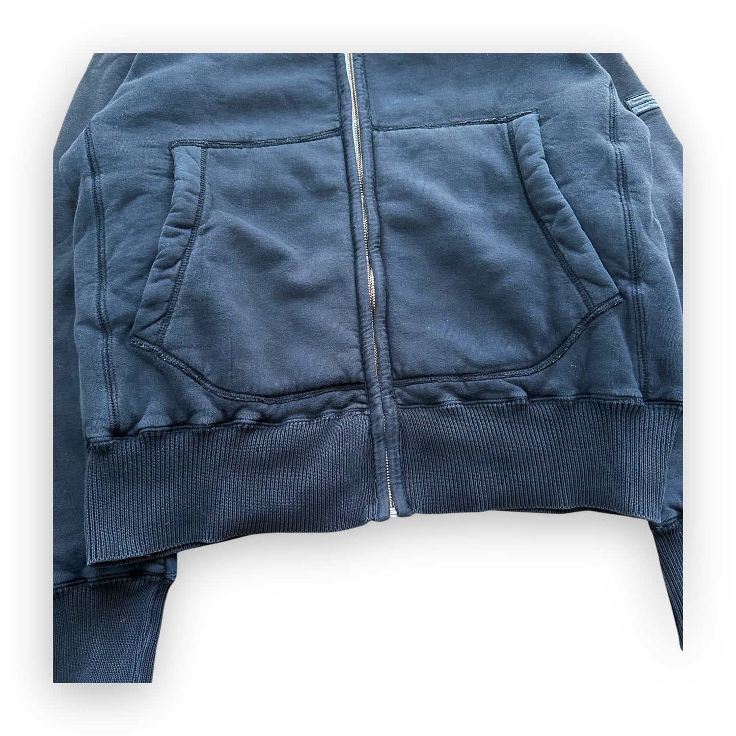 Sweatshirt Hoodie Zip Stone Island Denims Black FW07 (L)
