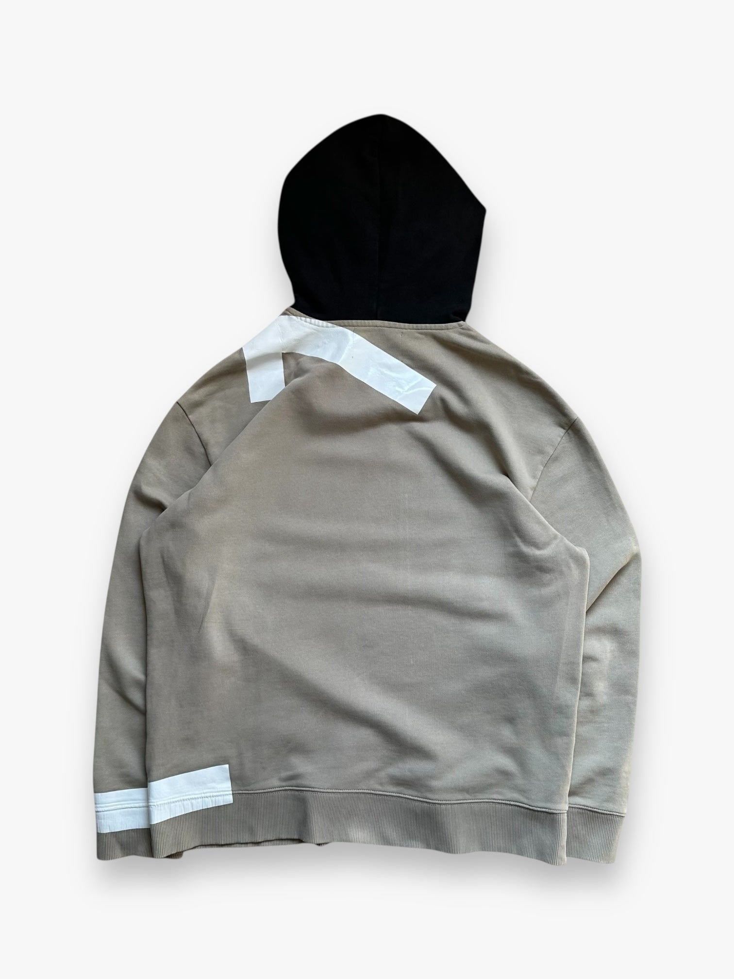 Sweatshirt Hoodie Raf Simons Fred Perry Tape Details Soft Grey