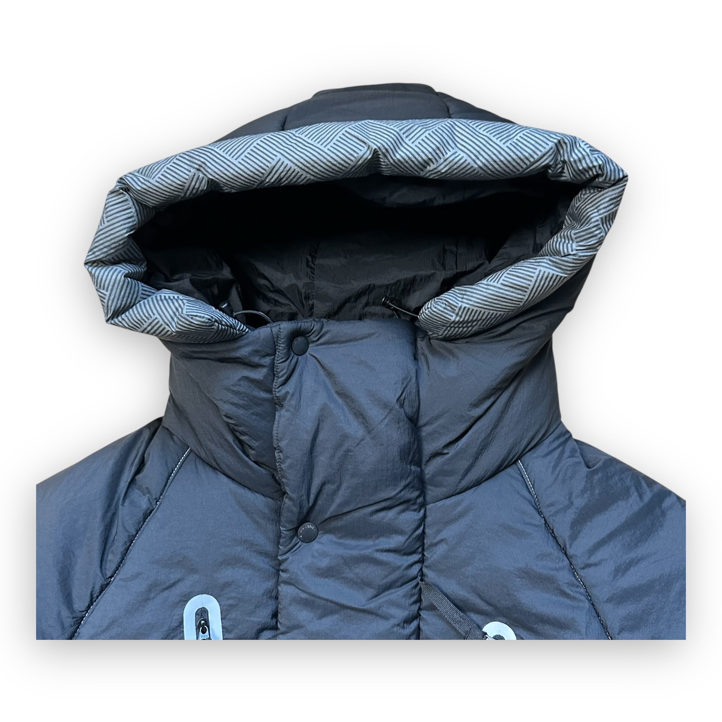 Puffer Jacket And Wander Primaloft Ripstop Black Grey