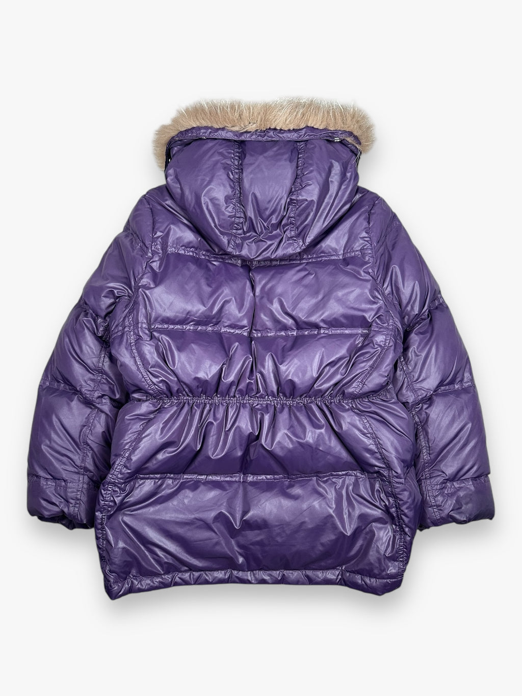 Burberry Black Label Japan Fur Puffer Jacket Purple