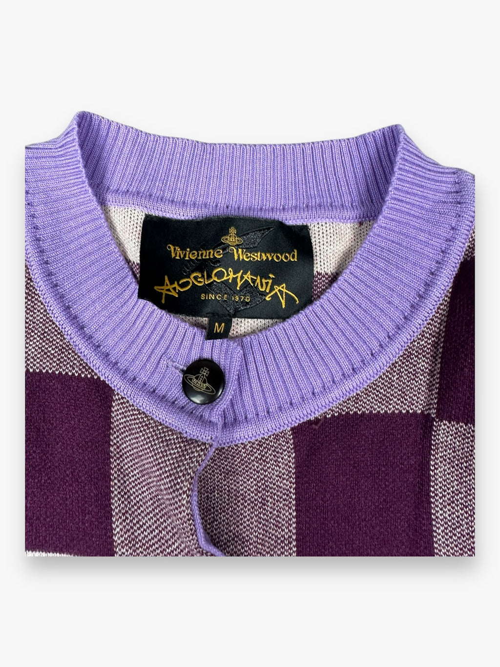 Vivienne Westwood Anglomania Patchwork Cardigan Purple