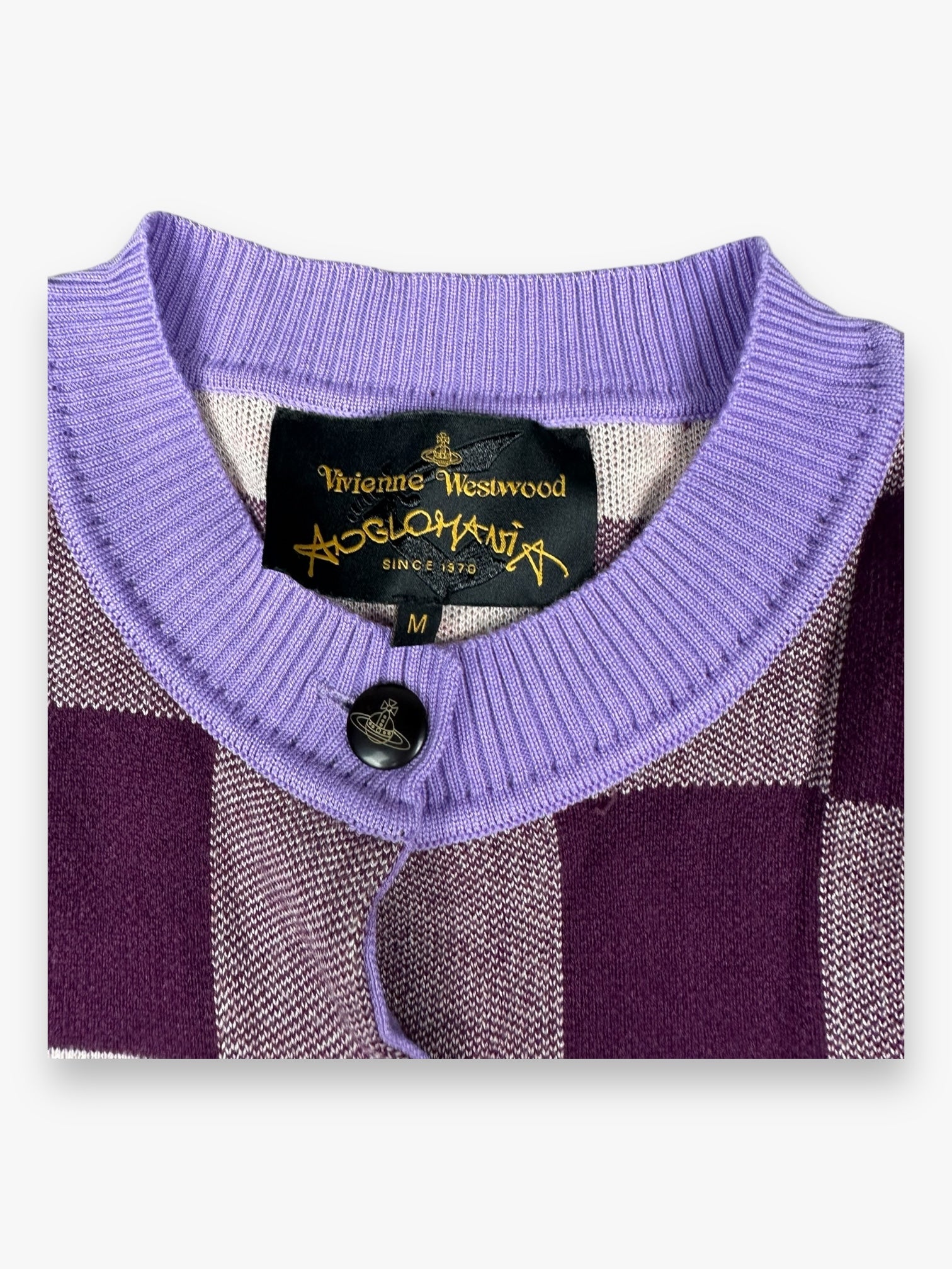 Vivienne Westwood Anglomania Patchwork Cardigan Purple
