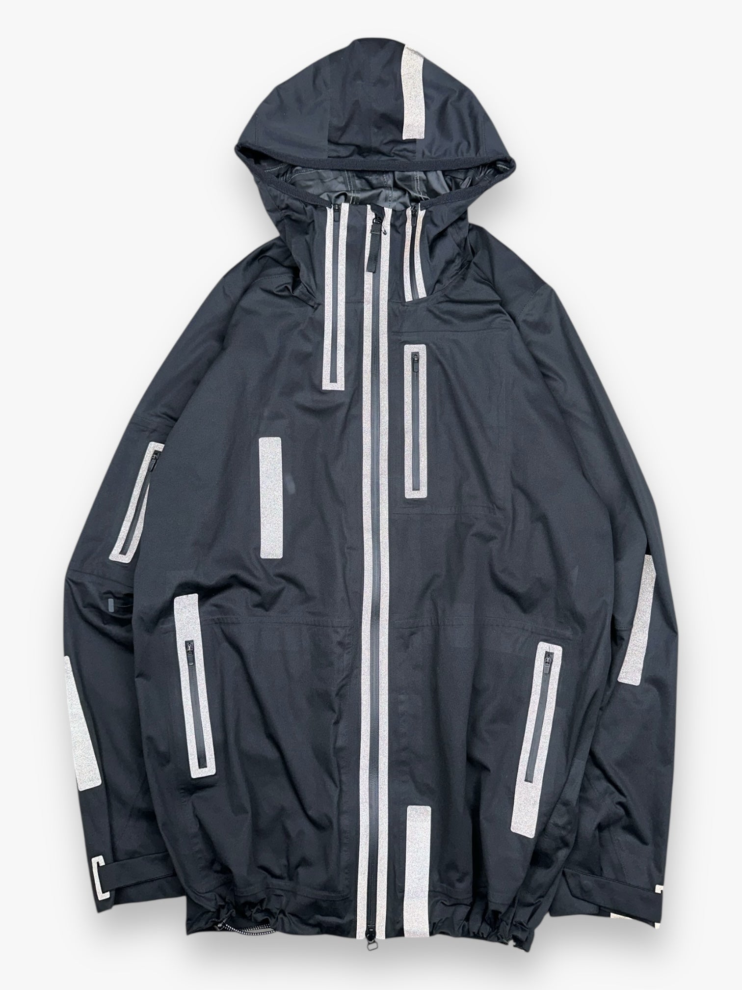 Y-3 Multi Pocket Reflective Rain Parka Jacket Black