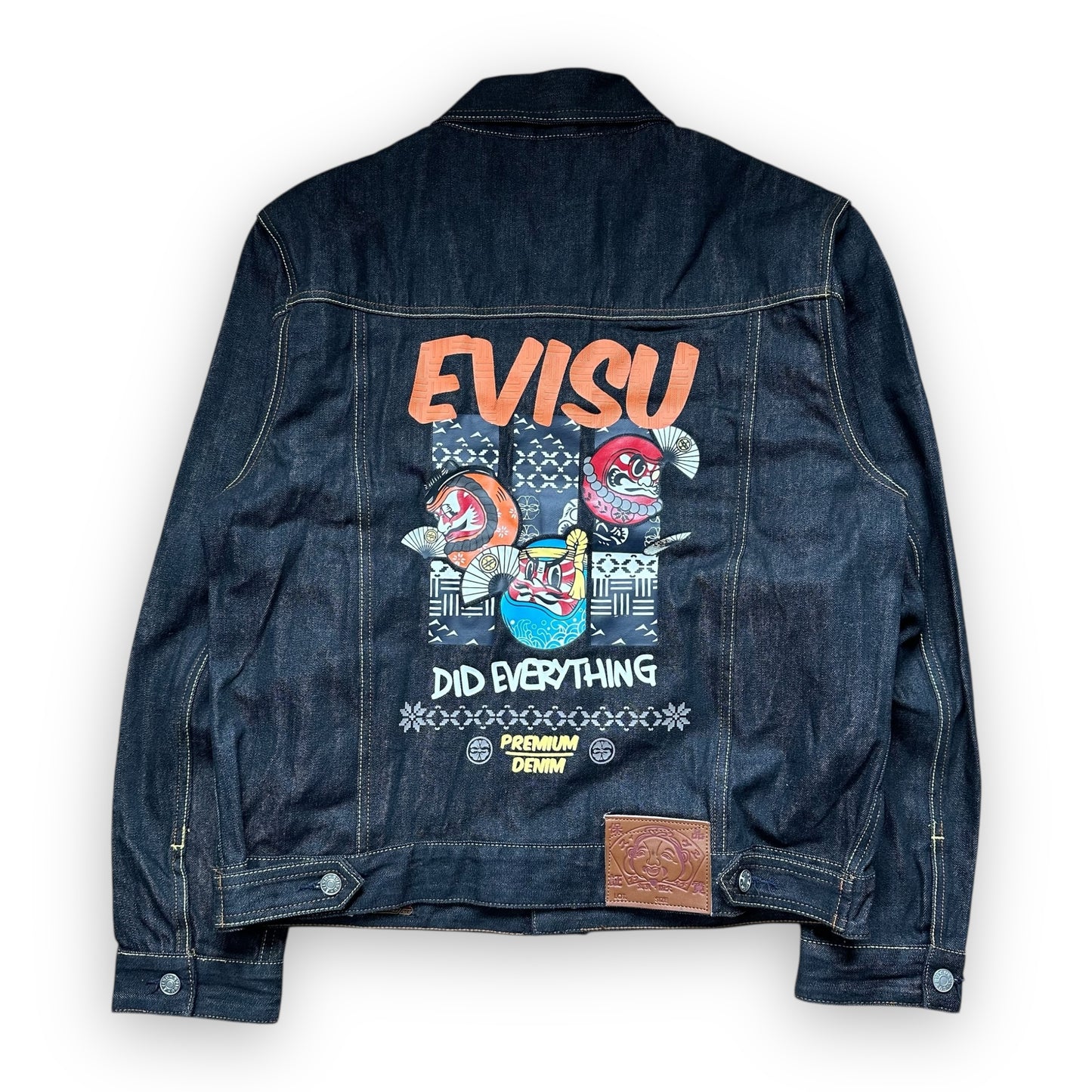 Jacket Evisu Denim Seagull Did Everything Orange (S)