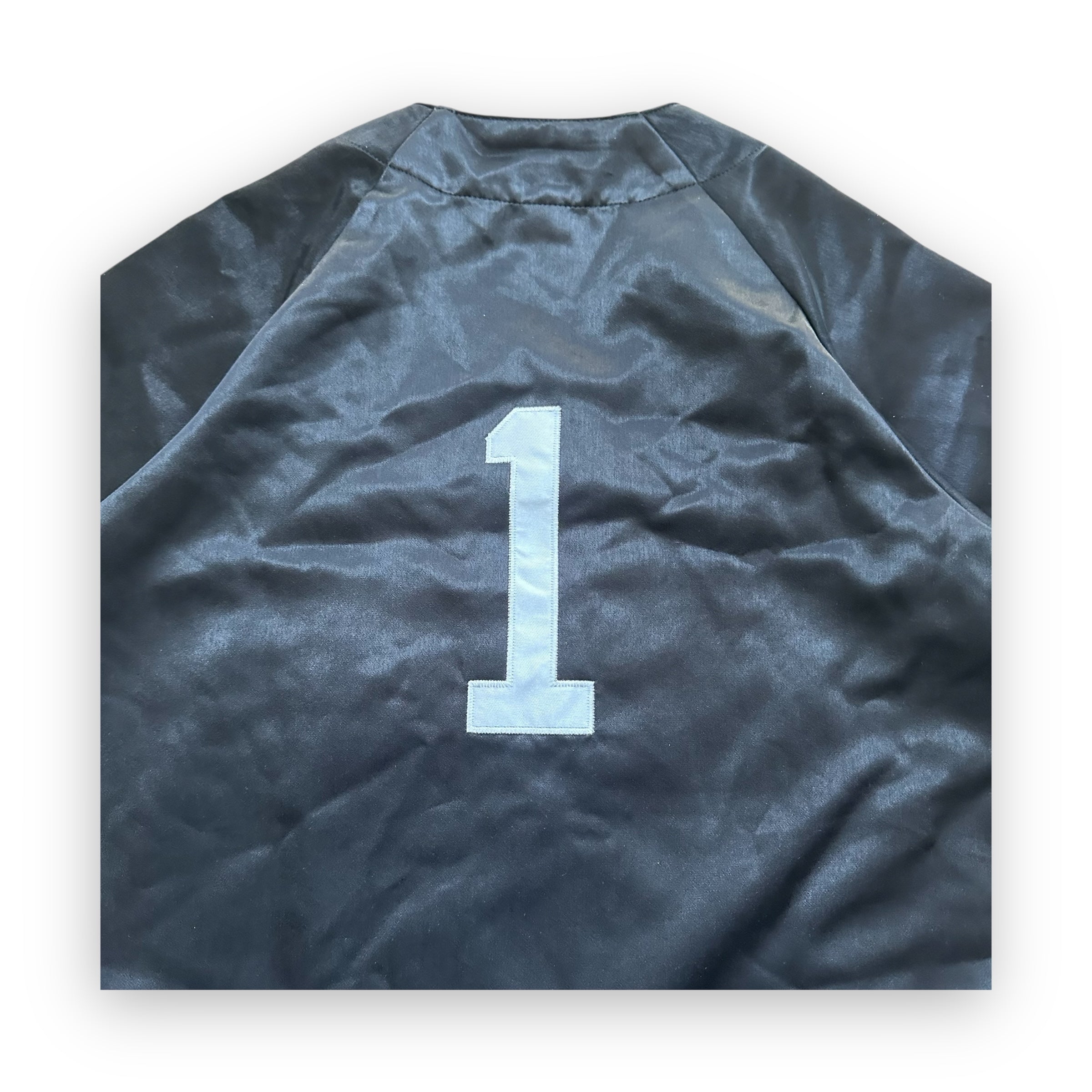 Jersey Supreme Satin Baseball Black SS17