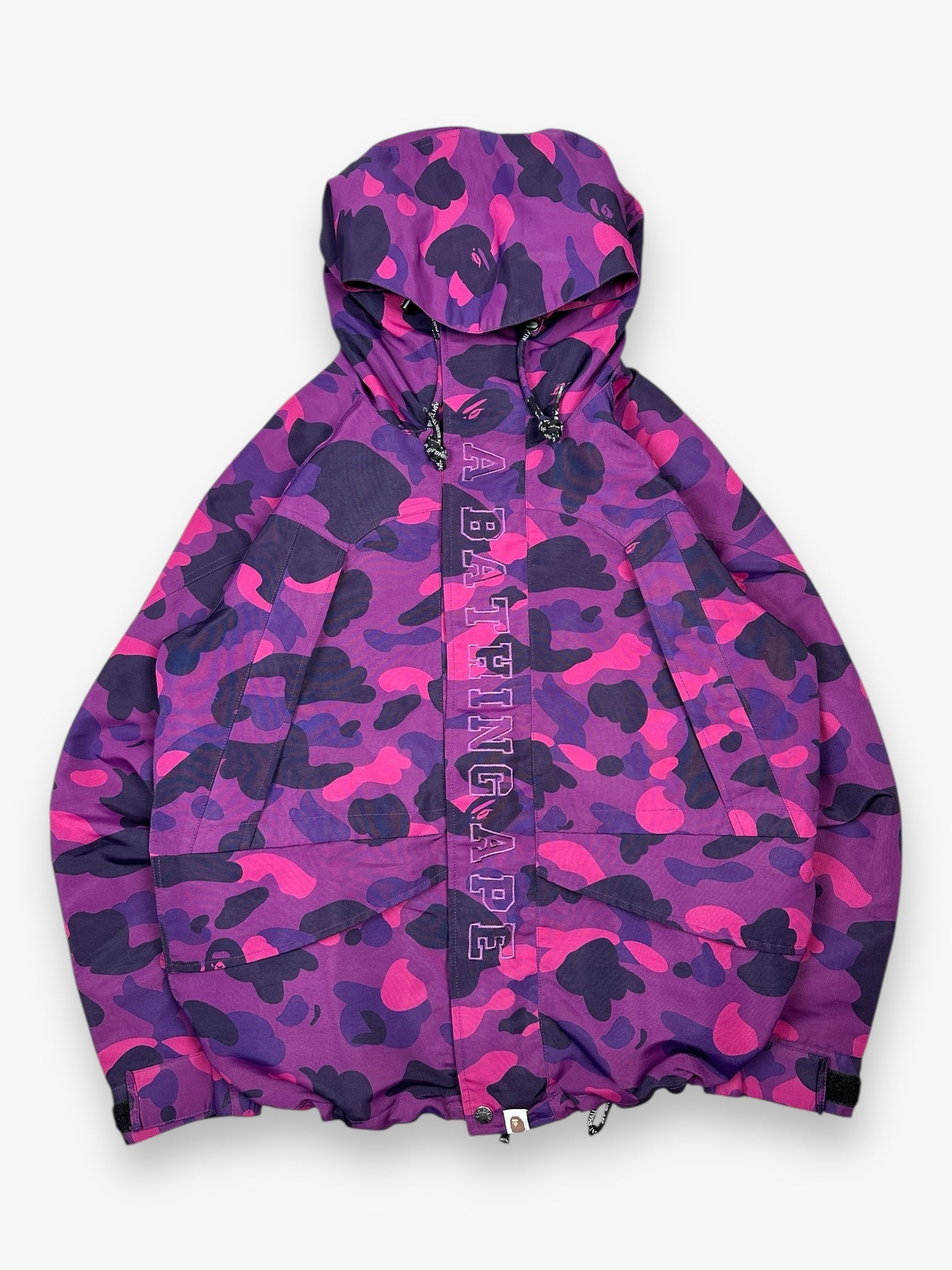 BAPE Snowboard Jacket Camo Purple SS24