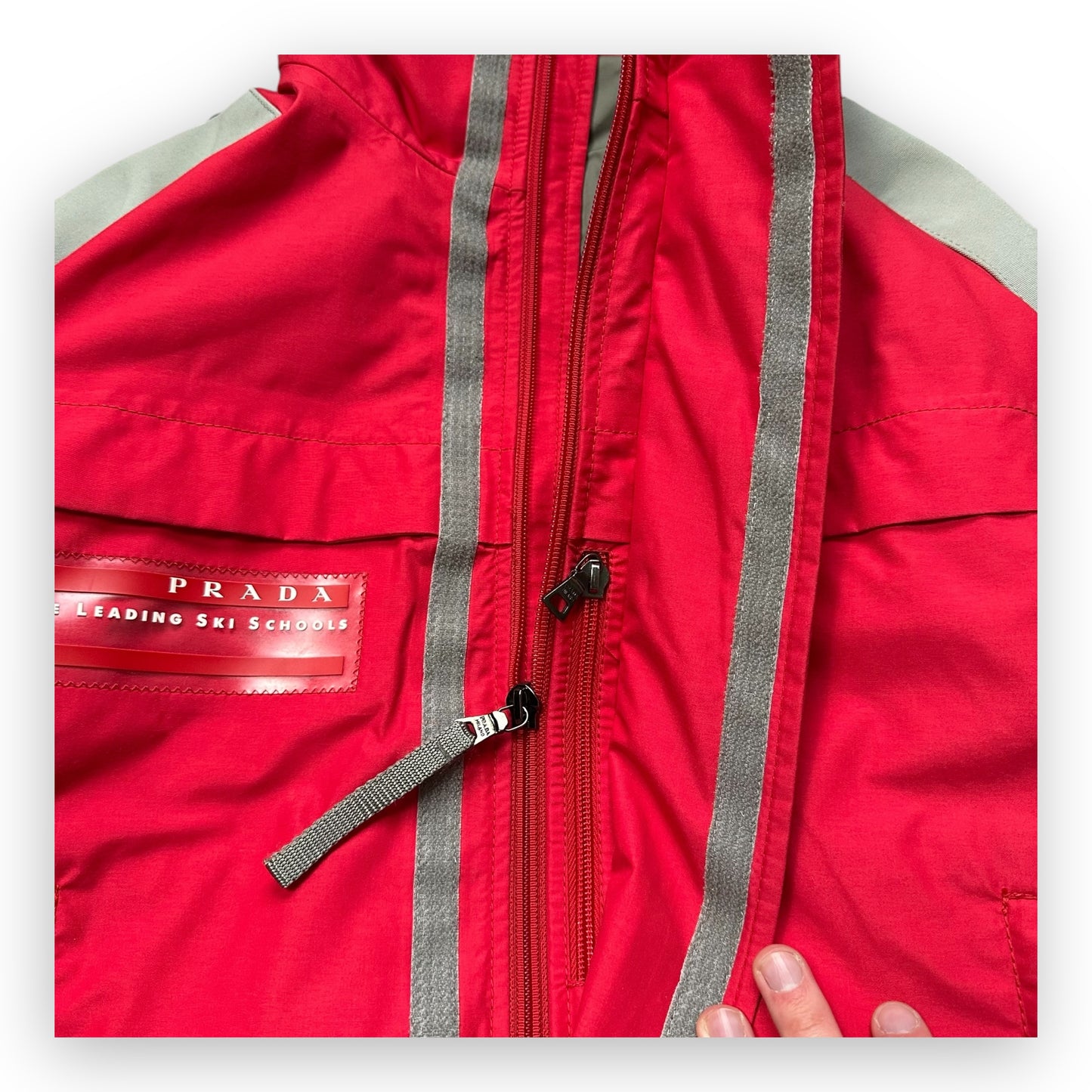 Jacket Prada Sport Gore-Tex Ski Red Grey vintage (M)