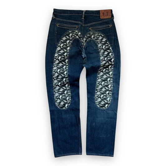 Jeans Evisu Daicock Lot 2000 White (L)