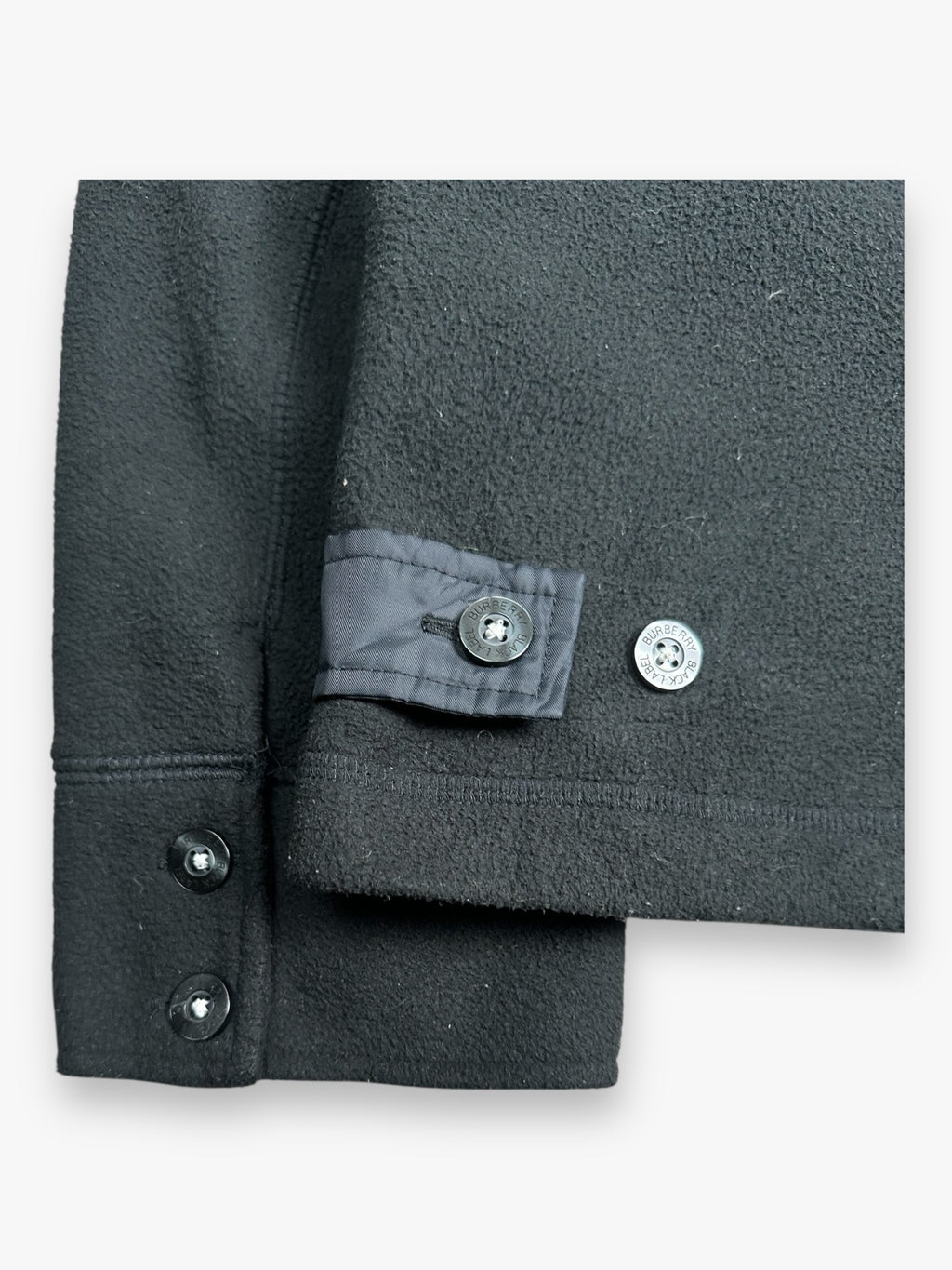 Burberry Black Label Japanese Hooded Knit Jacket Black vintage
