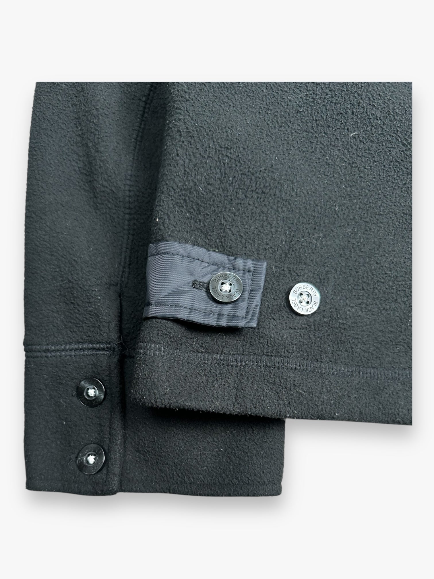 Burberry Black Label Japanese Hooded Knit Jacket Black vintage