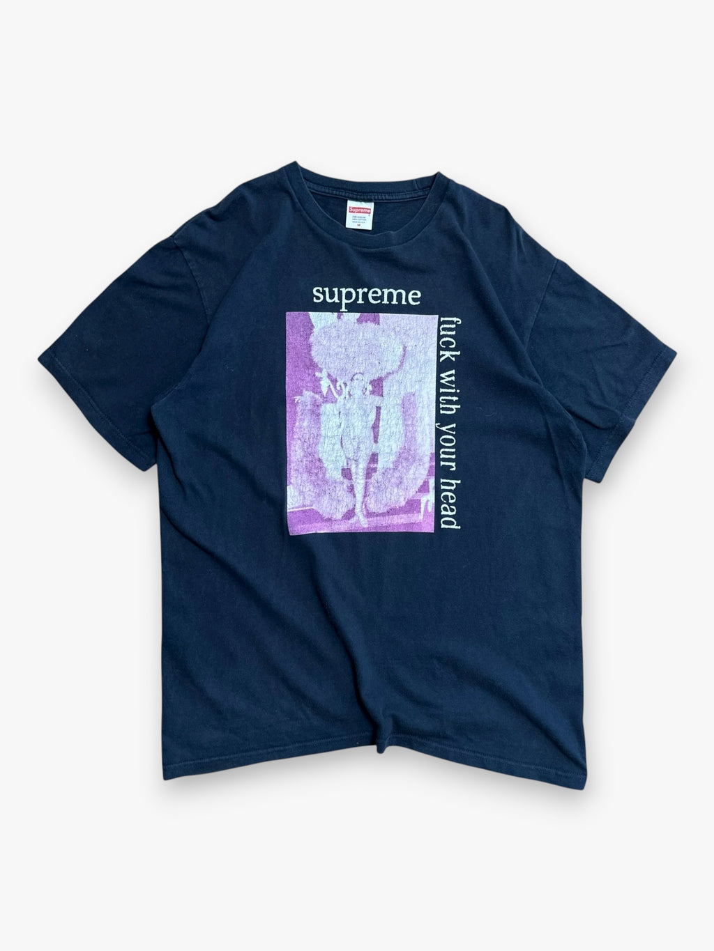 Tee Supreme Fuck With Your Head Navy FW17