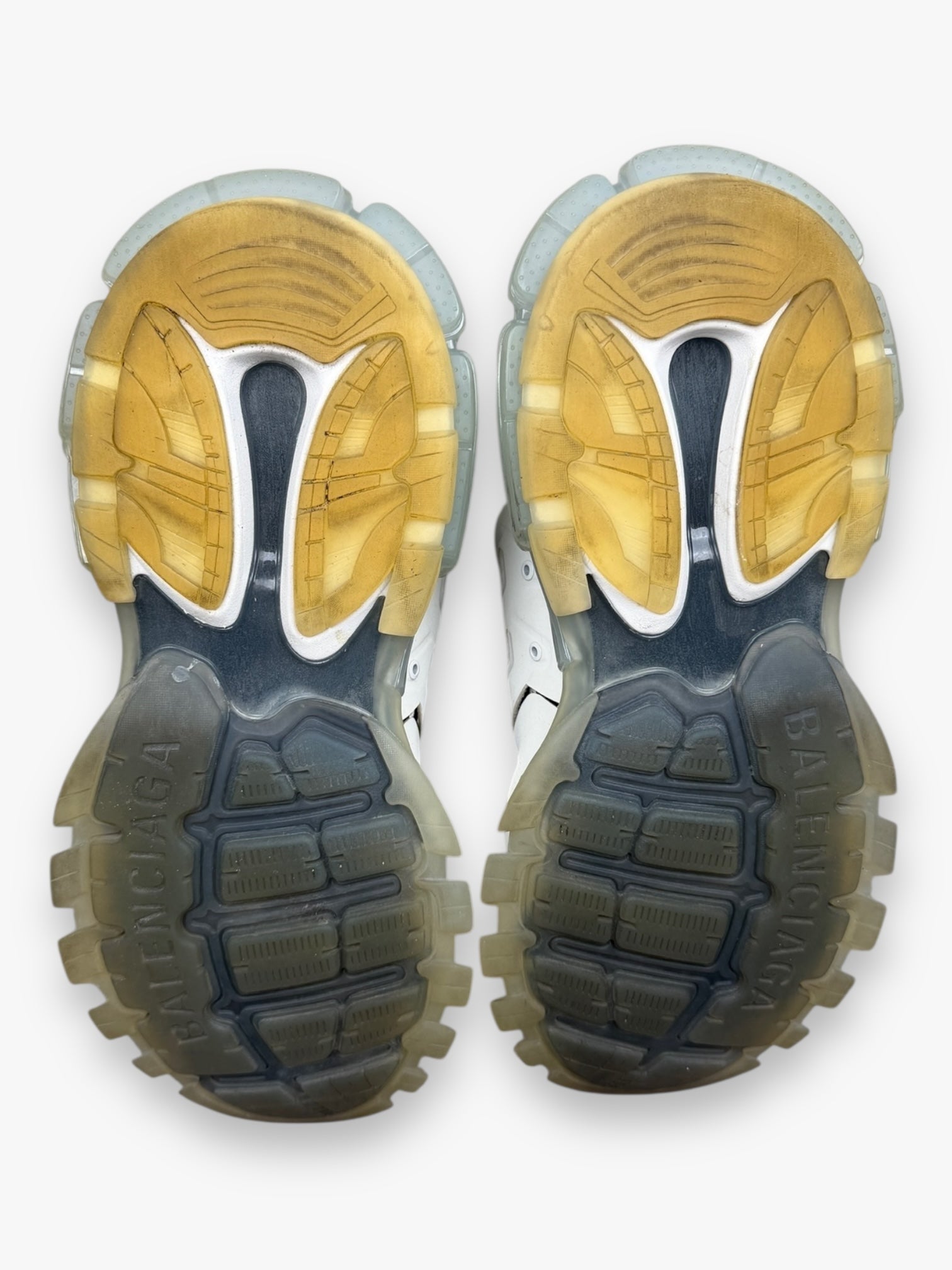 Balenciaga Track Clear Sole Black White