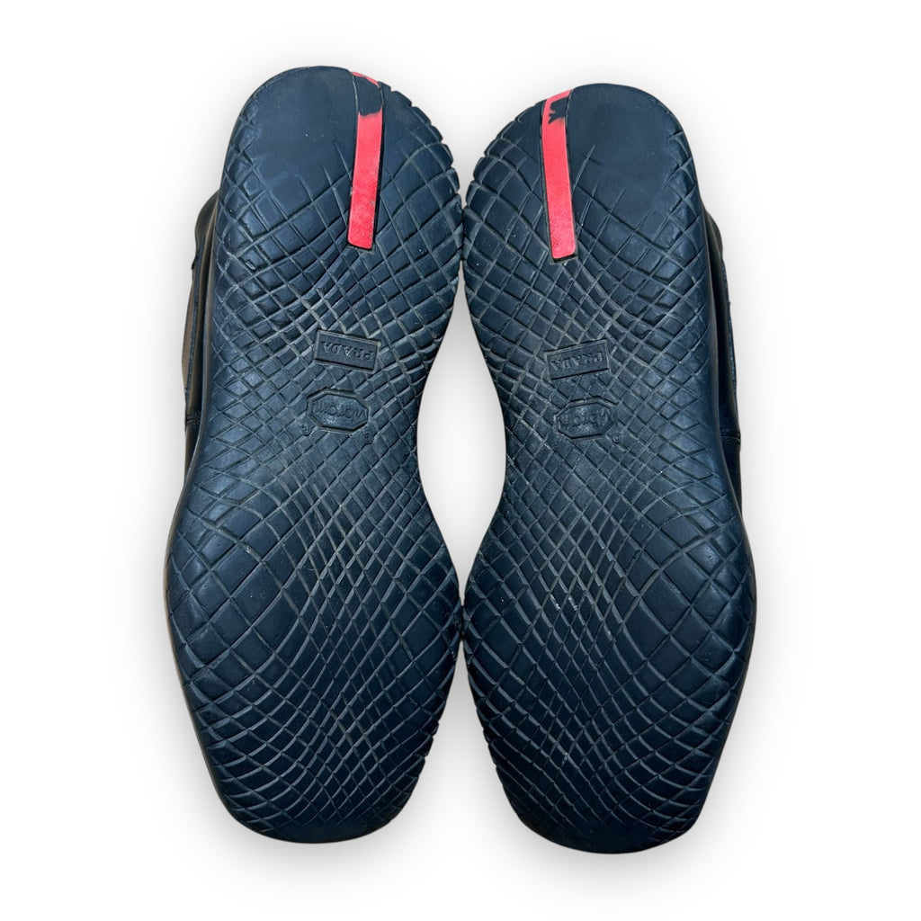 Prada Leather Vibram Shoes Black SS1999