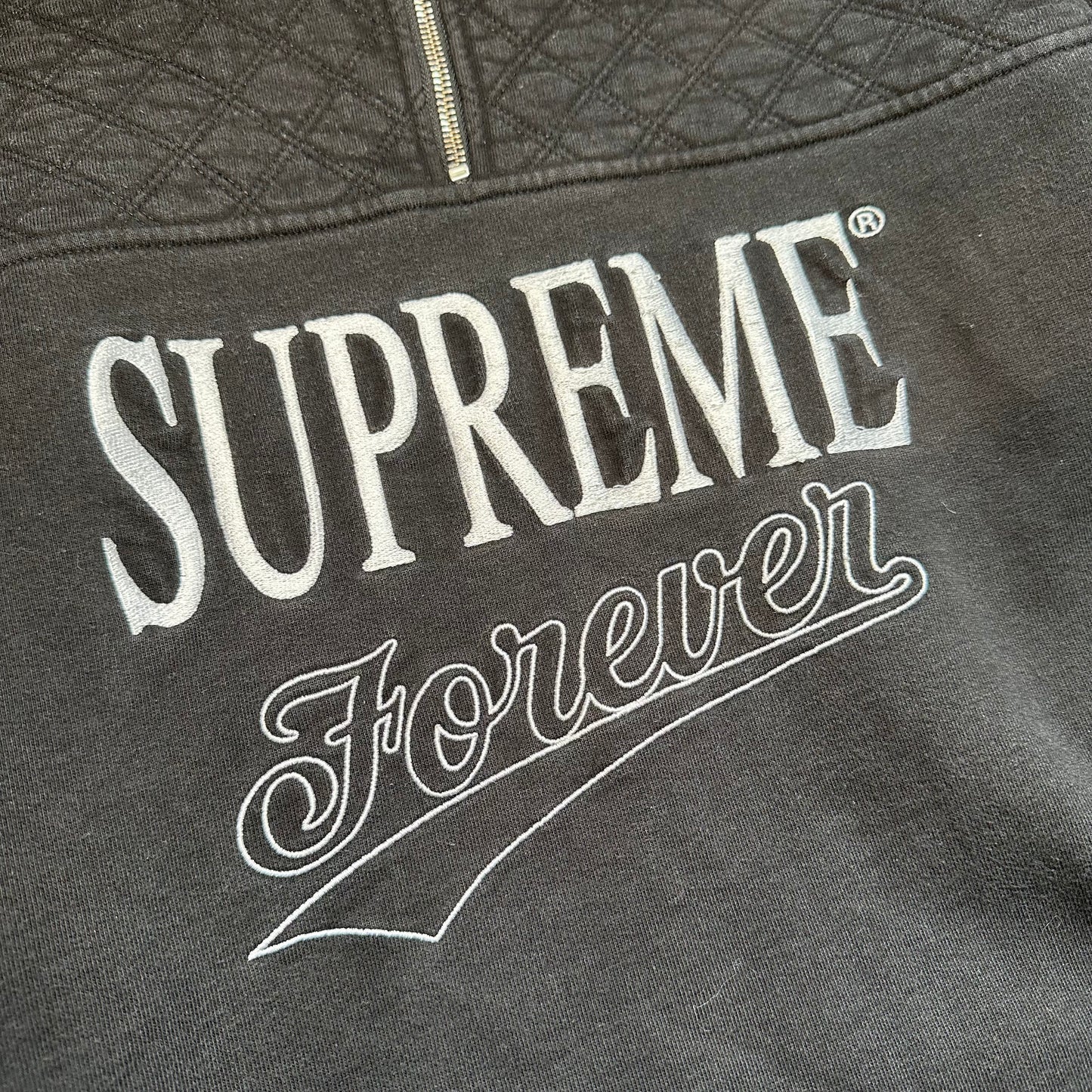 Sweatshirt Half Zip Supreme Forever Black SS19 (L)