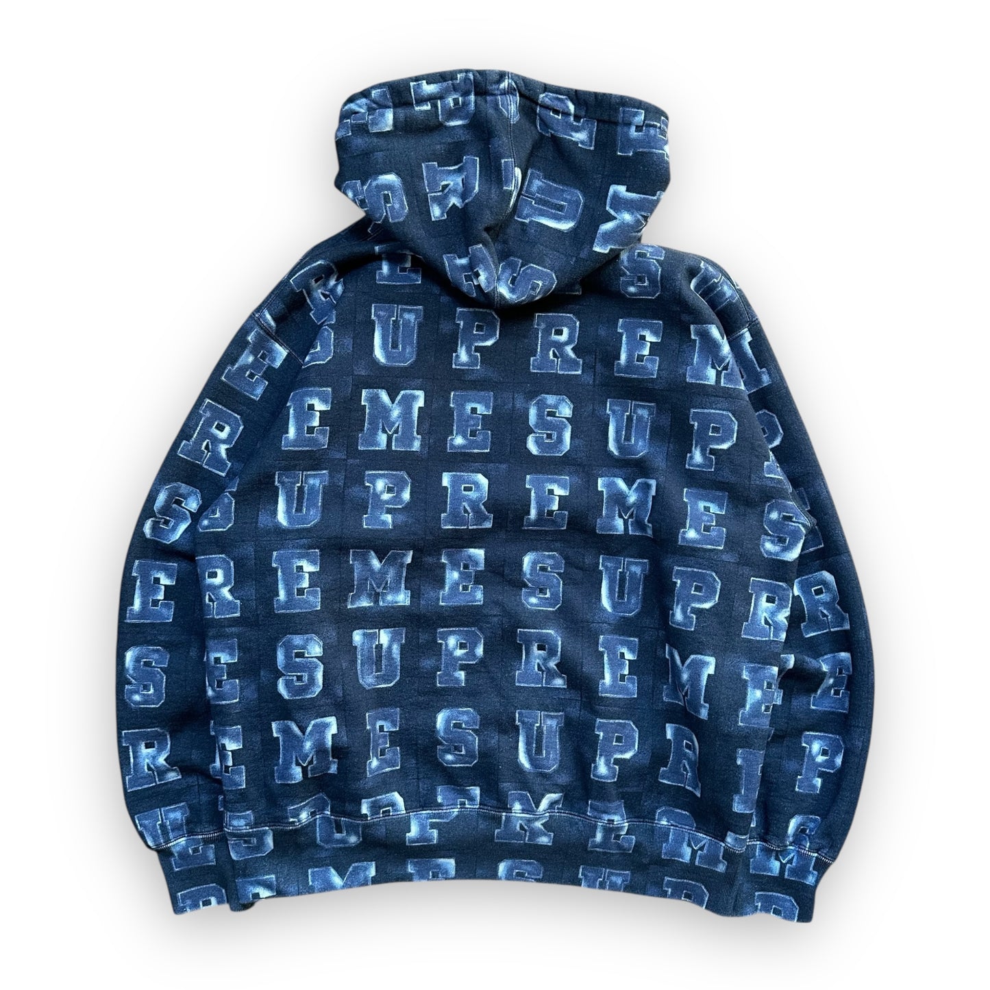 Sweatshirt Hoodie Supreme Blocks Navy SS20 (M)