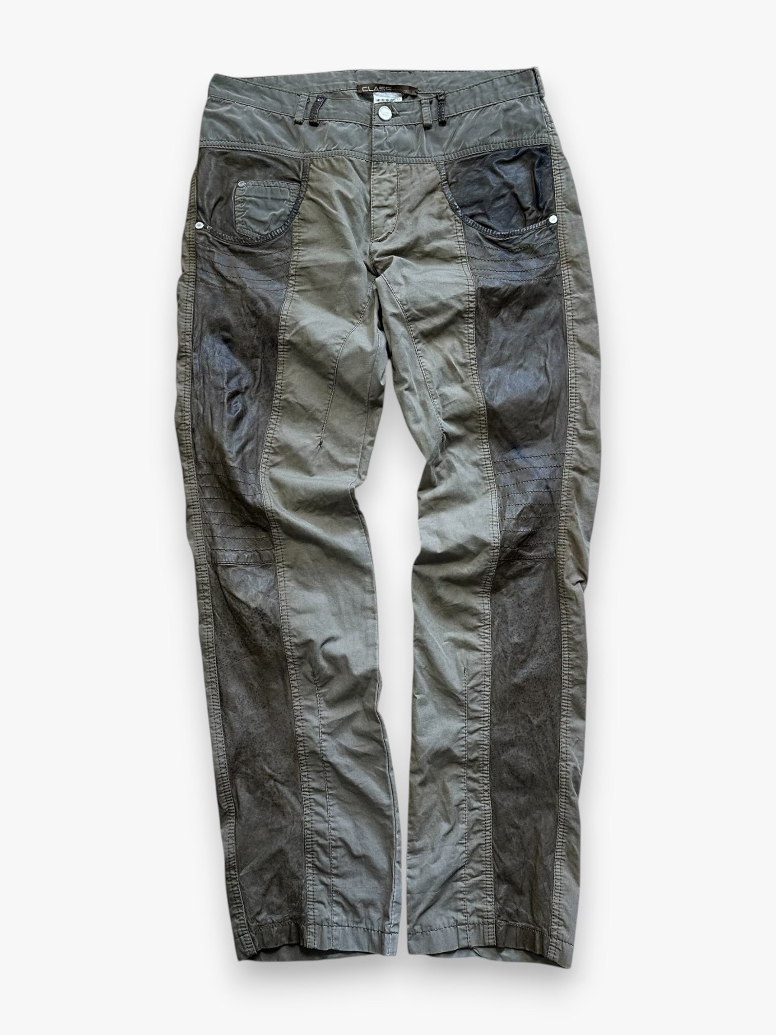 Pant Roberto Cavalli Hybrid Leather Brown vintage