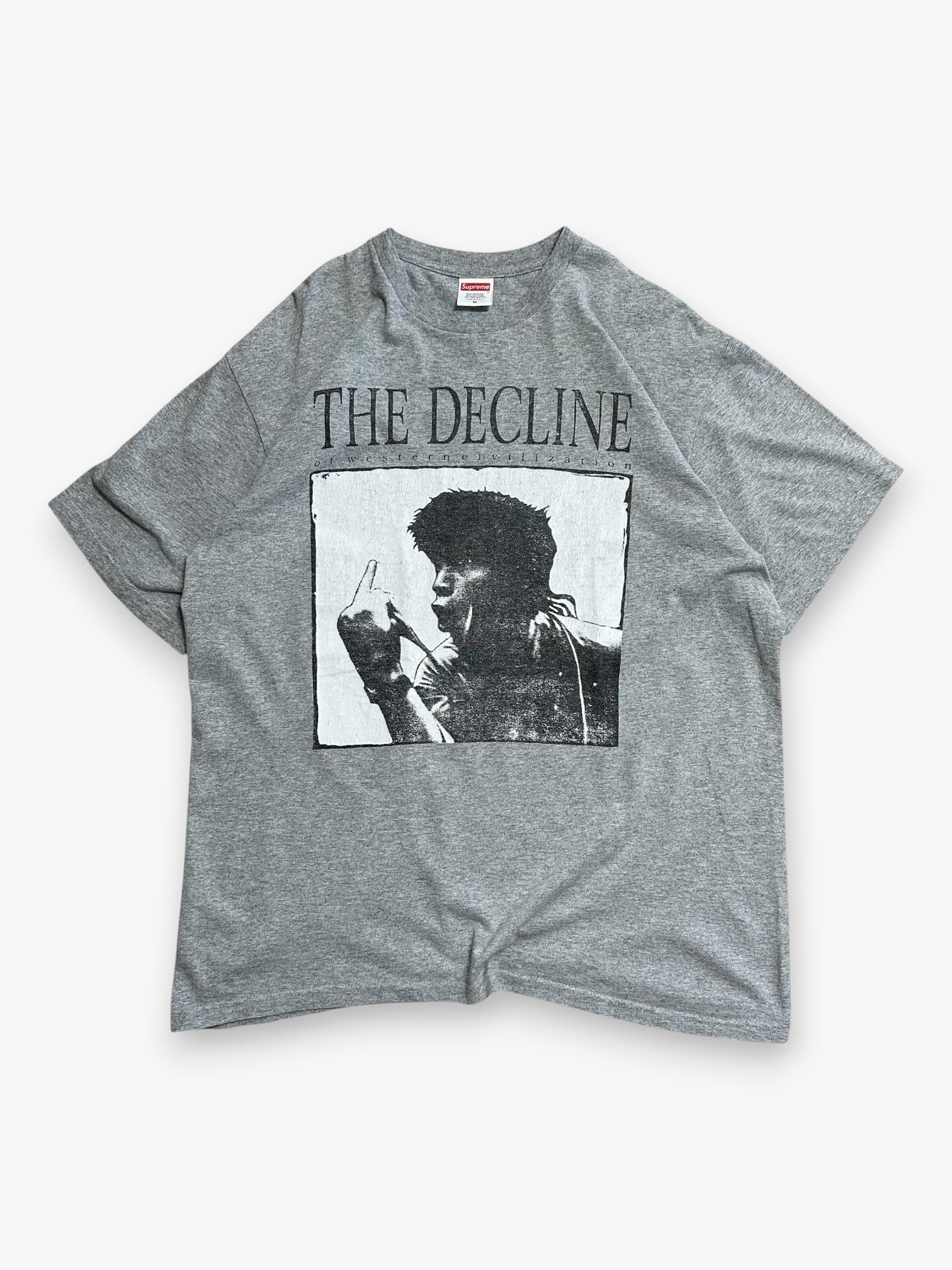 Tee Supreme Decline of Western Civilization Heather Grey FW17