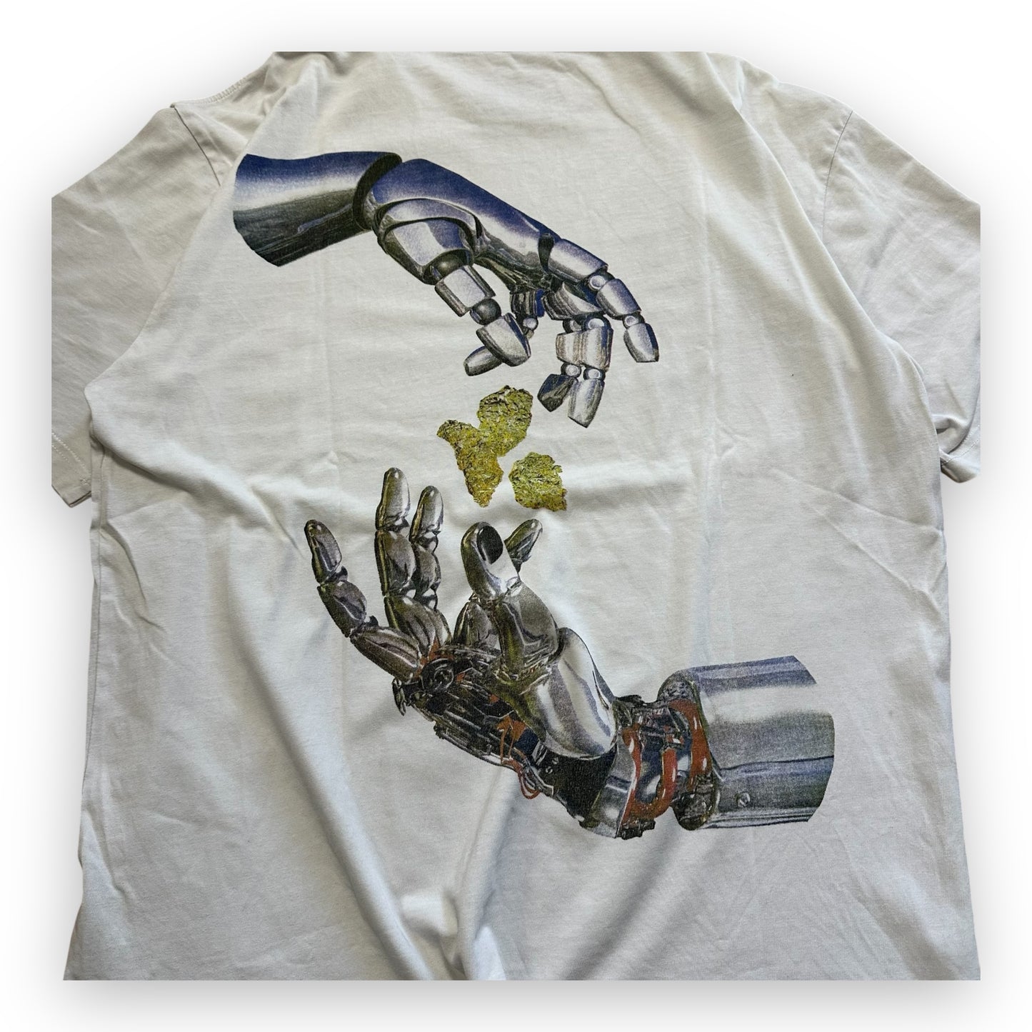 Tee Palace Robot Weed Smoker White (L)