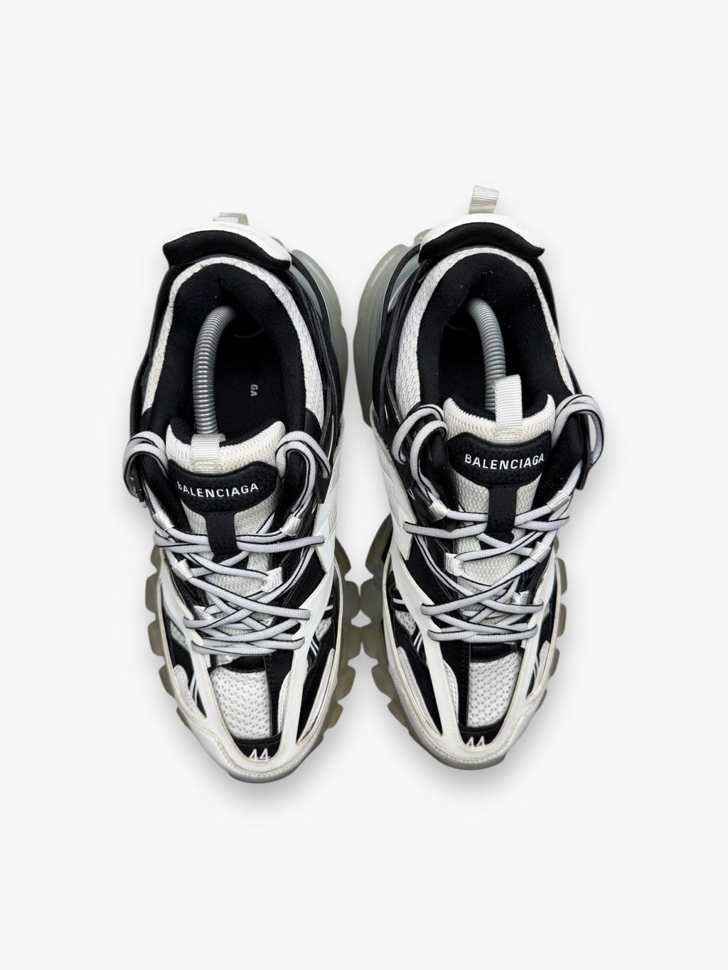Balenciaga Track Clear Sole Black White