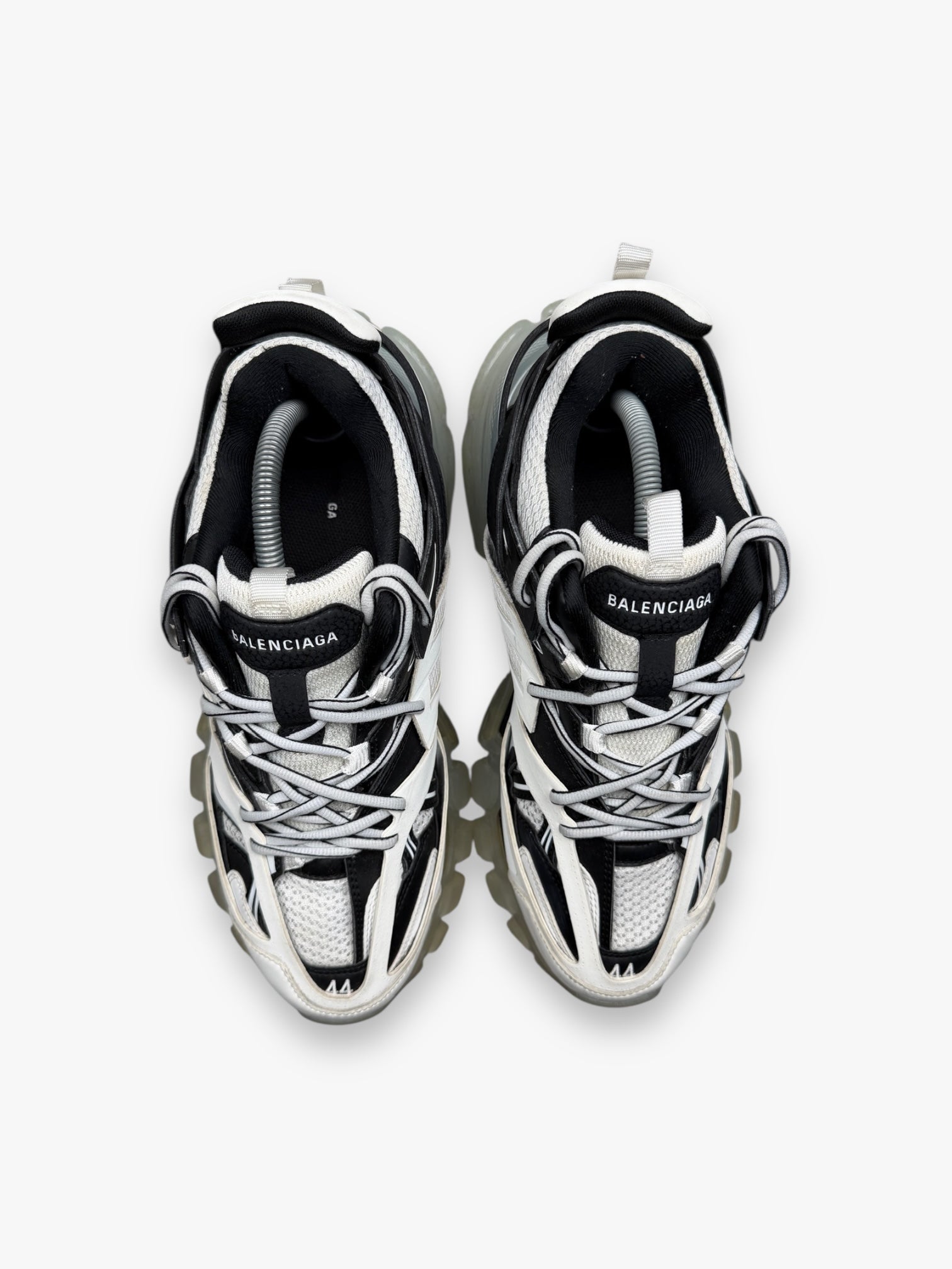 Balenciaga Track Clear Sole Black White