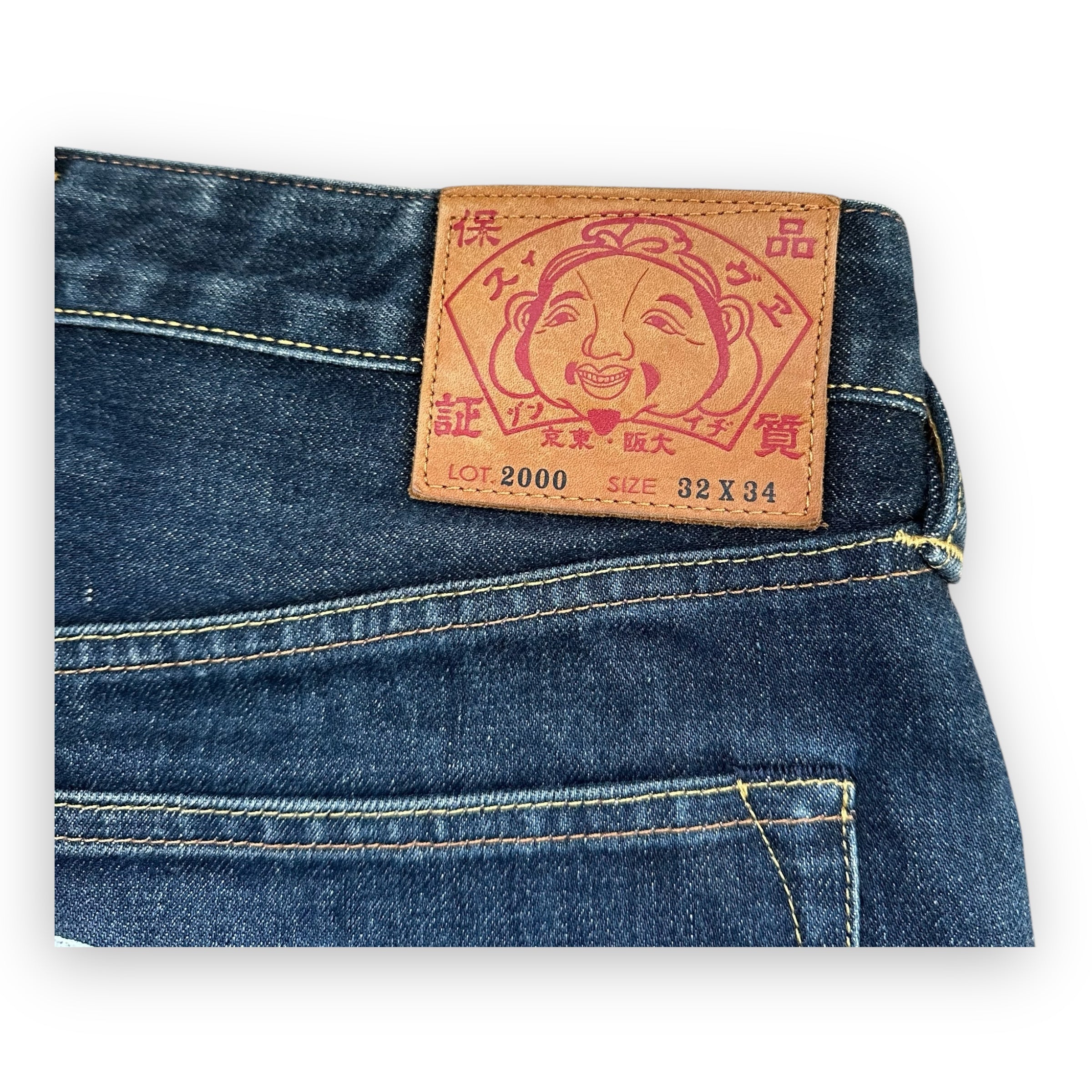 Jeans Evisu Daicock Lot 2000 Red/Blue