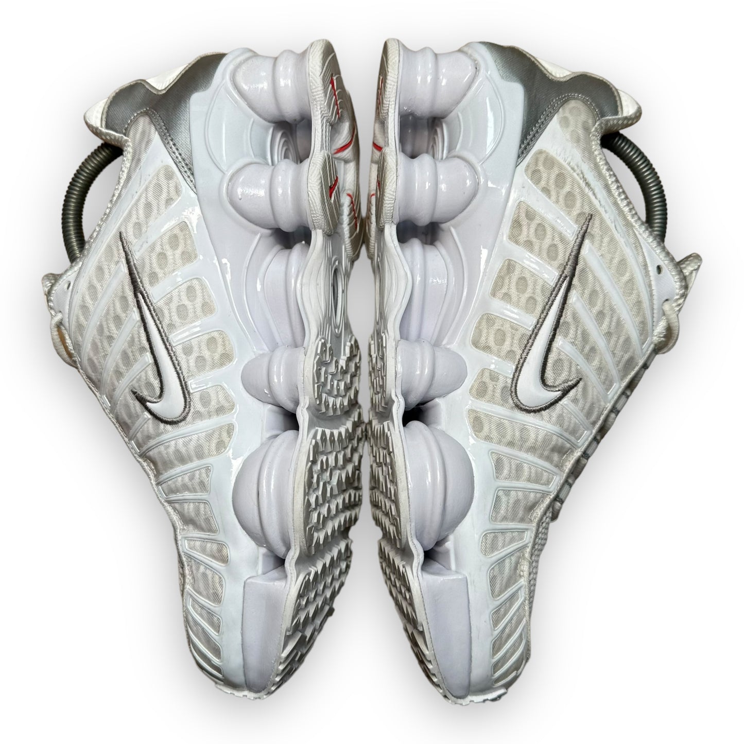 EU41 - US8 - UK7 • Shox TL White Metallic Silver