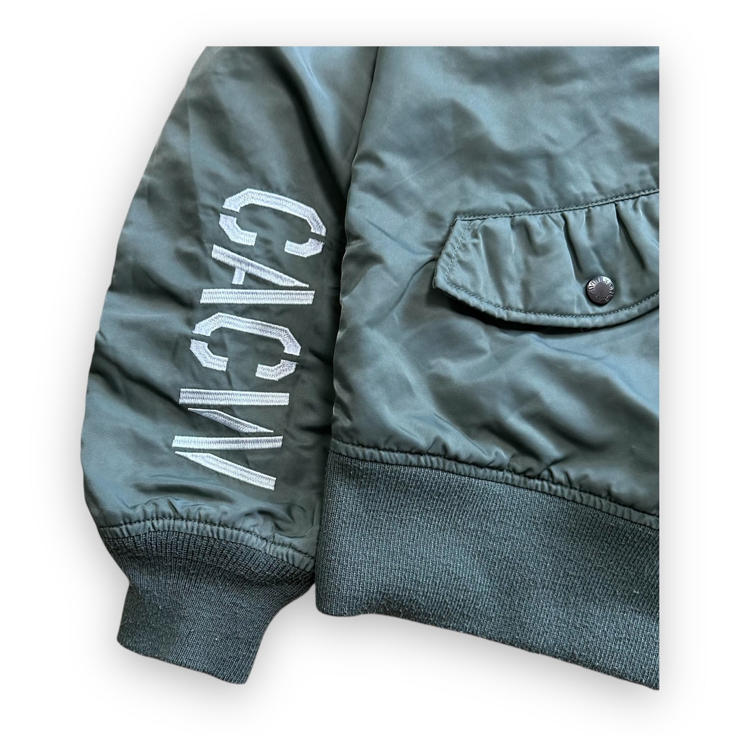 Jacket Avirex Bomber Pilot L-2b 26th Fighter Squadron Kaki Vintage (L)