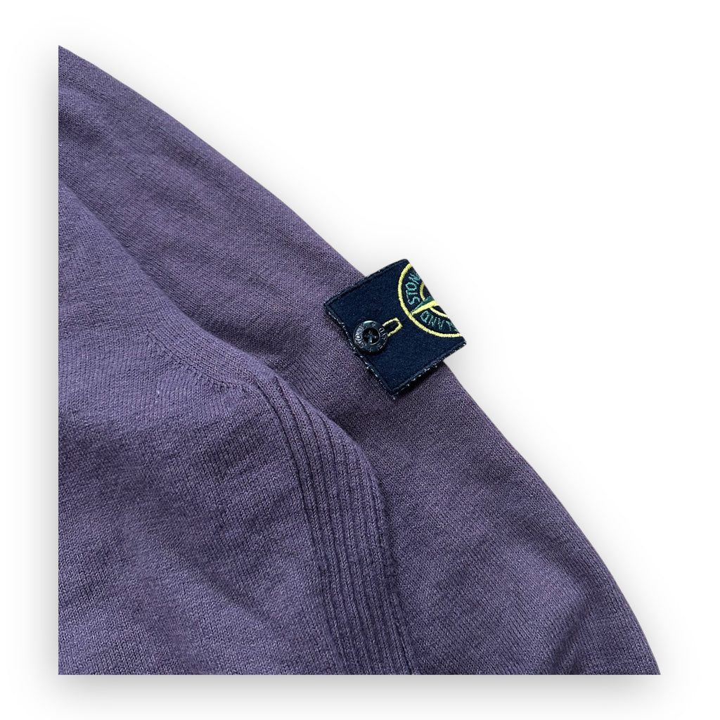 Sweater Stone Island Knit Wool Burgundy Purple