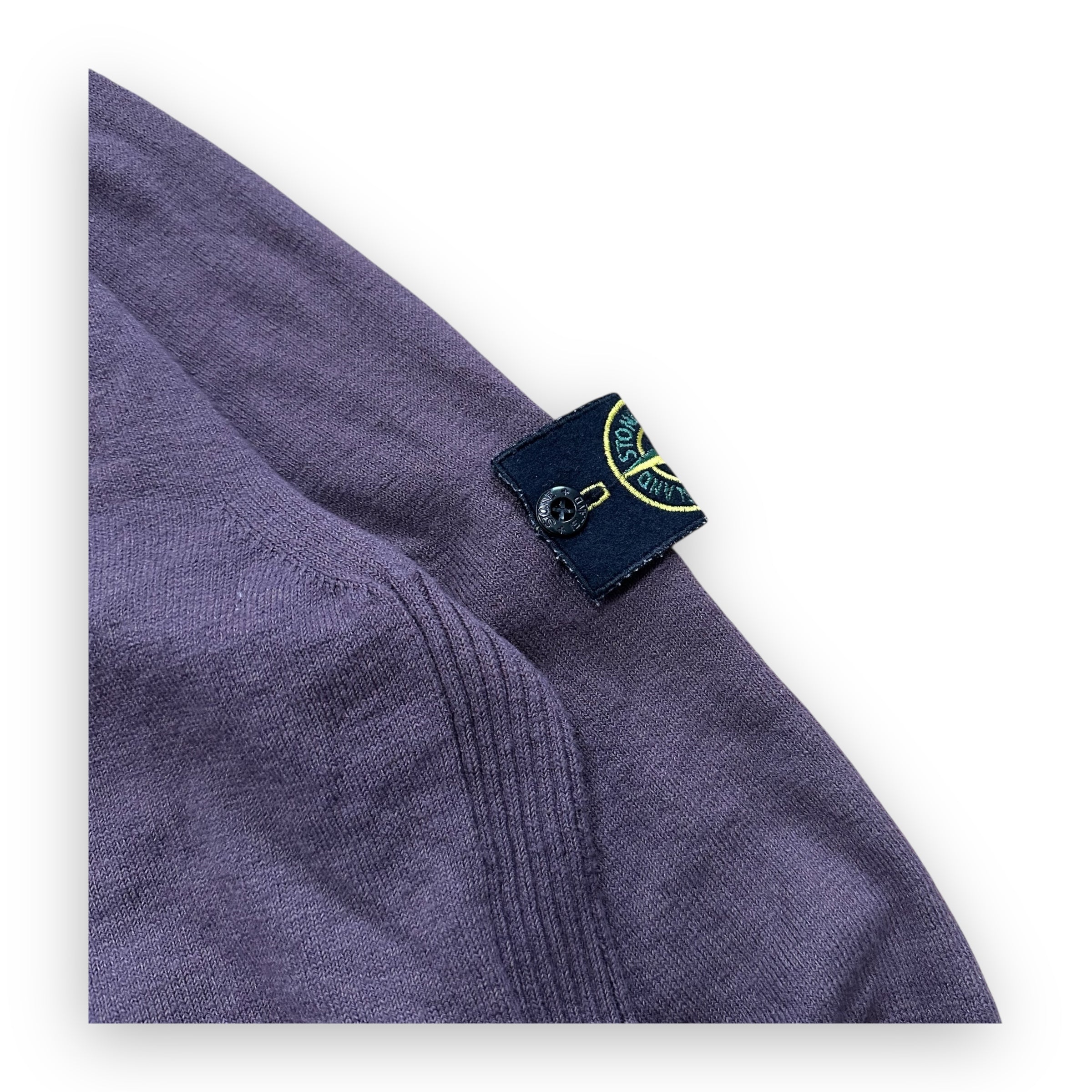 Sweater Stone Island Knit Wool Burgundy Purple