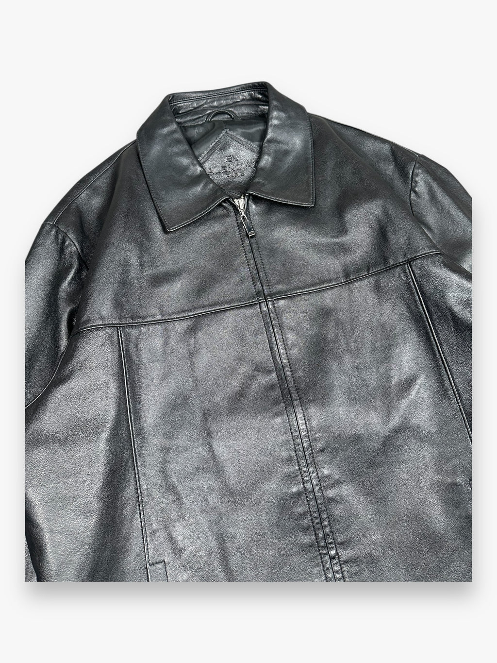 Balenciaga Leather Jacket Black AW1997