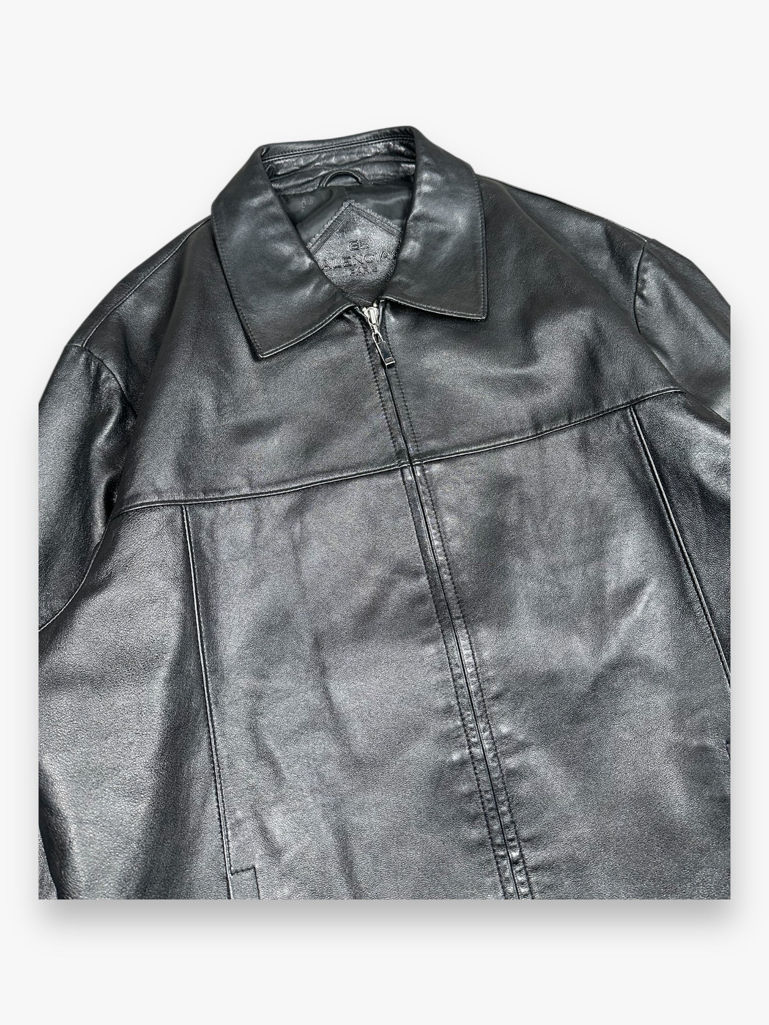 Balenciaga Leather Jacket Black AW1997