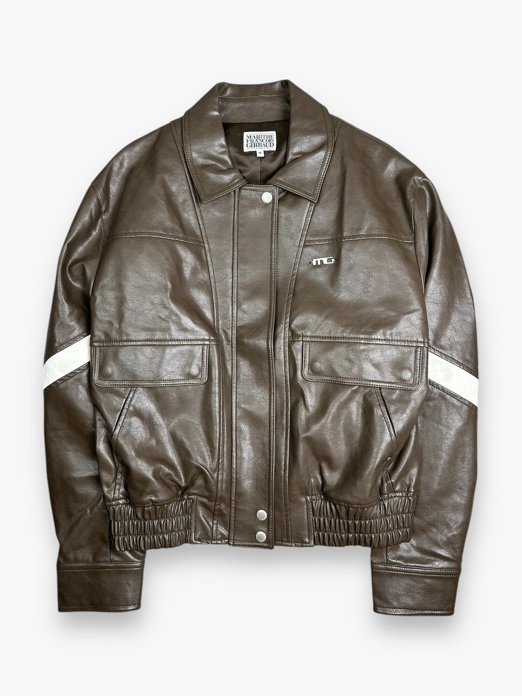 Marithe + Francois Girbaud Leather Jacket Brown