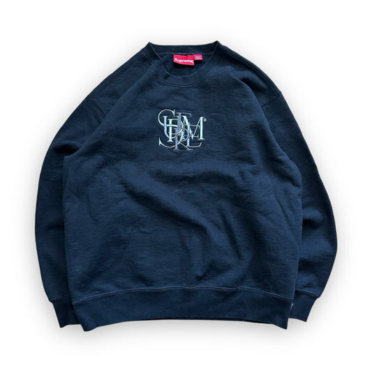 Sweatshirt Crewneck Supreme Overlap Black SS22 (S)