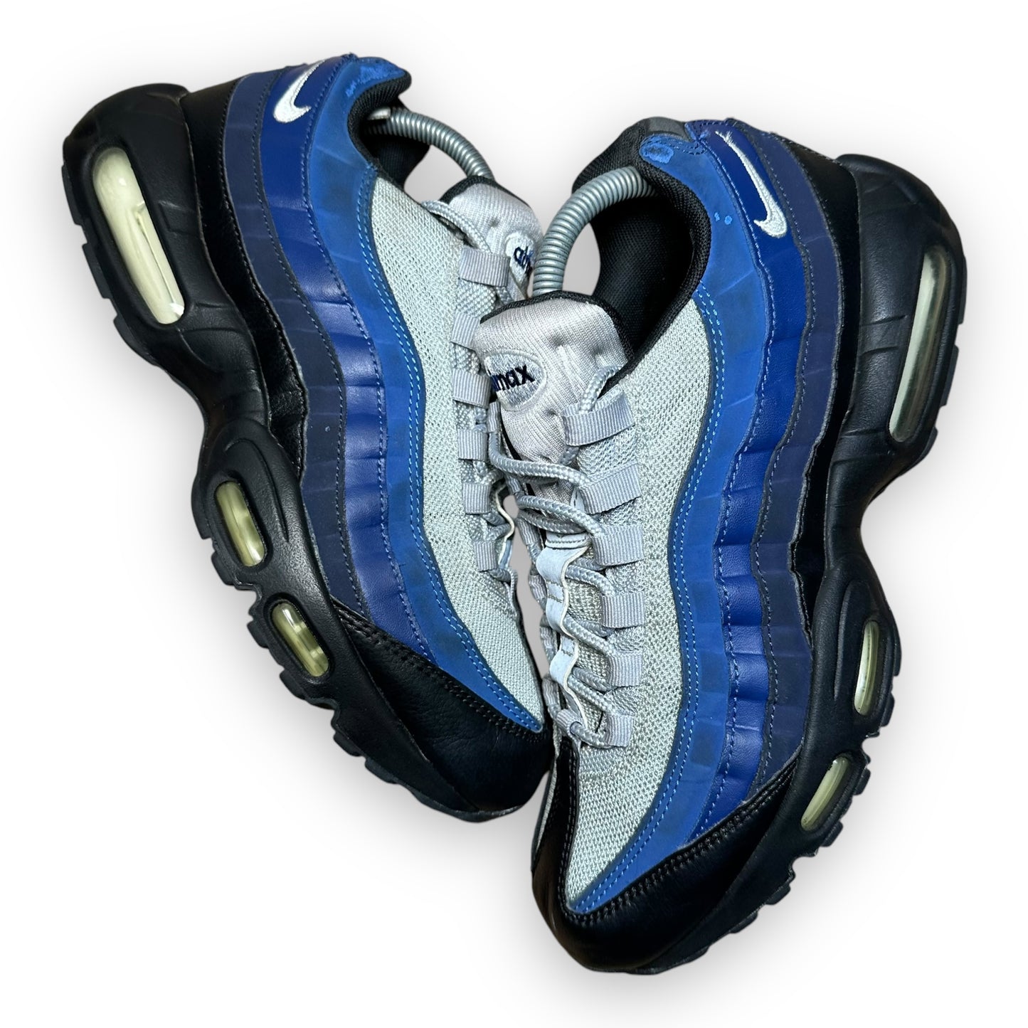 EU42.5 - US9 - UK8 • Air Max 95 Black Binary Blue