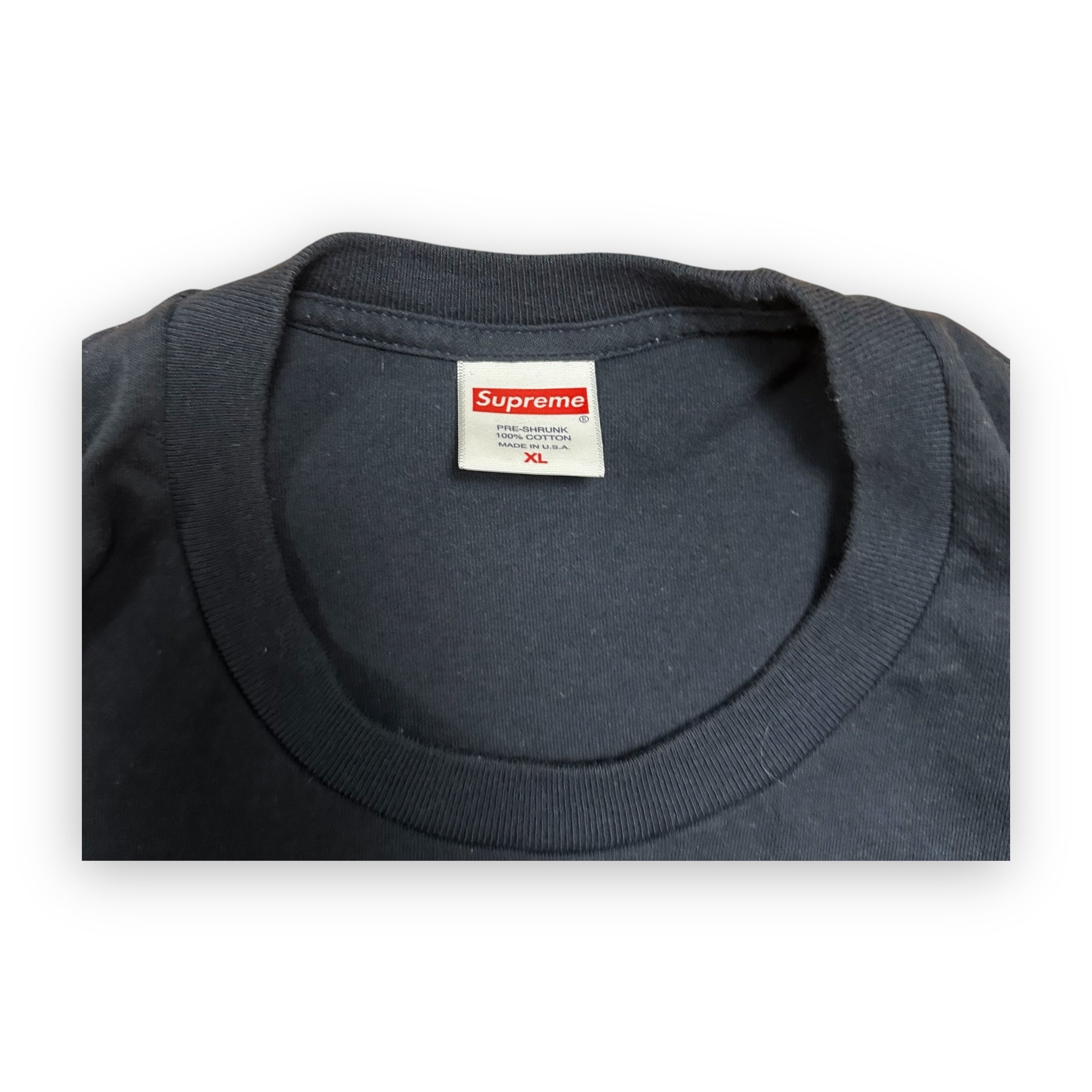 Tee Supreme Box Logo Navy Camo FW23