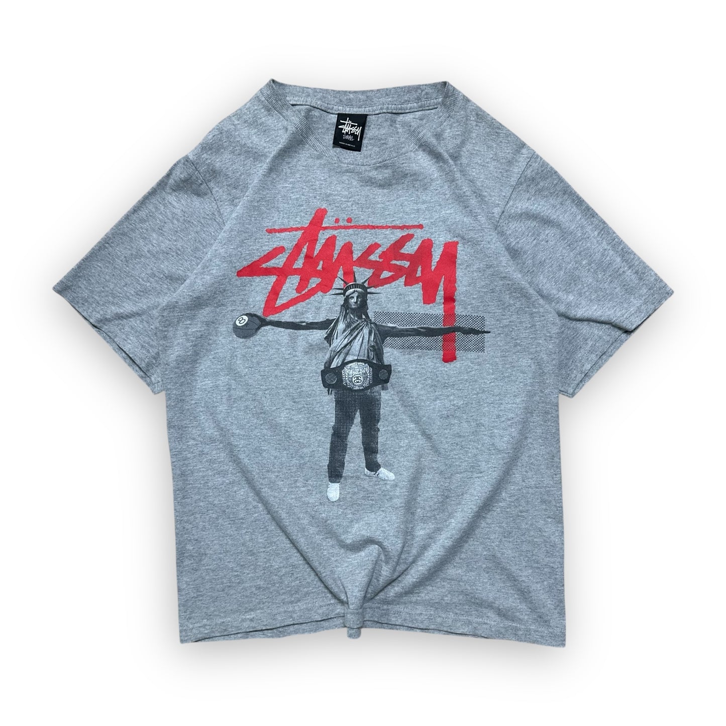 Tee Stussy America Grey vintage (S)