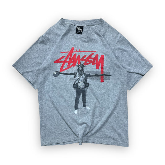 Tee Stussy America Grey vintage (S)