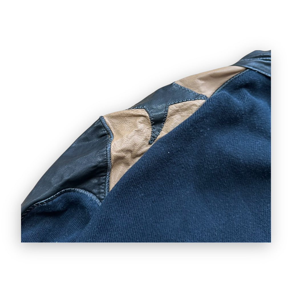 Jacket Roberto Cavalli Black Brown Leather vintage + Vest