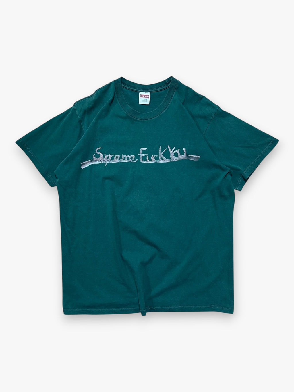 Tee Supreme Fuck You Dark Green FW18