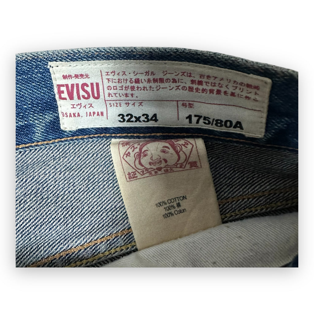 Jeans Evisu Daicock Lot 2008 White