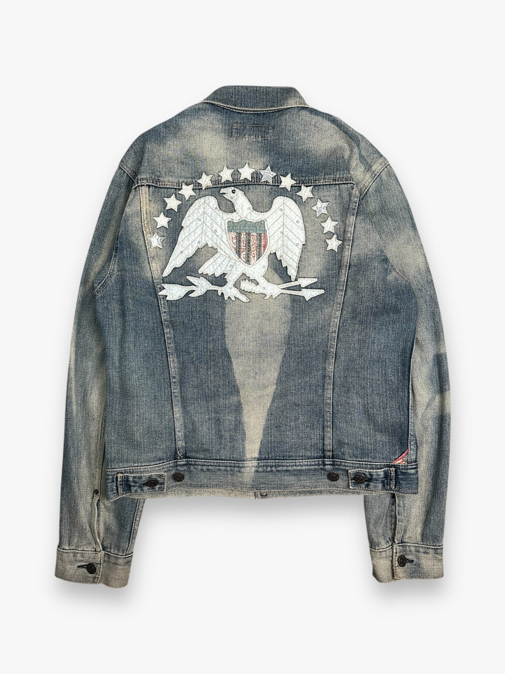 Ralph Lauren Denim & Supply Faded Denim Jacket Eagle USA