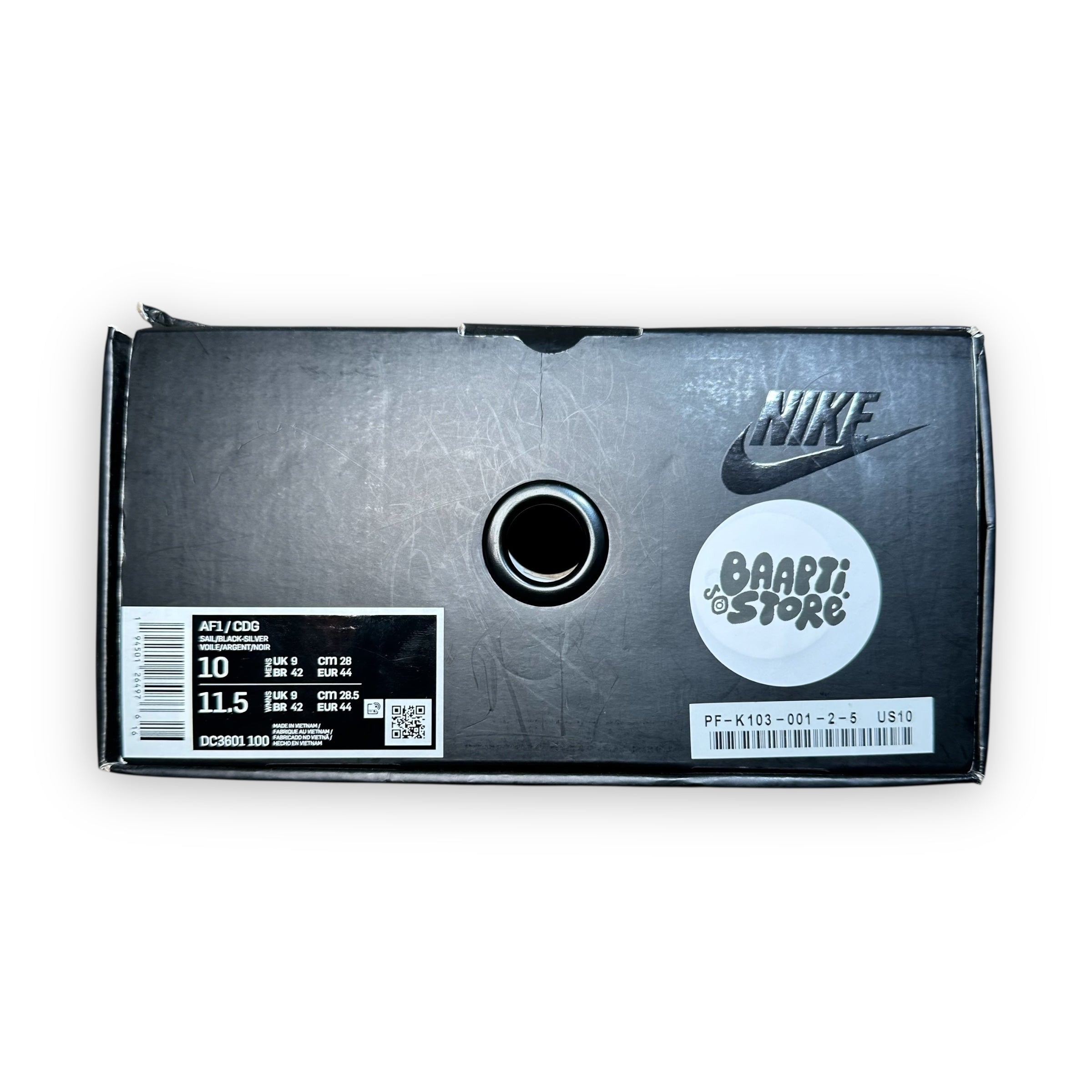 Air Force 1 Mid Comme des Garcons White