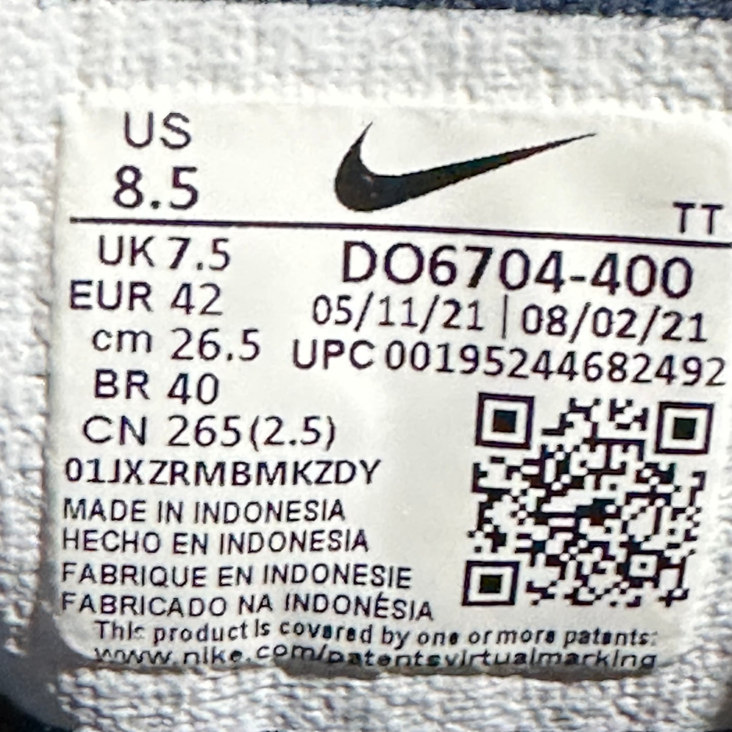 EU42 - US8.5 - UK7.5 • Air Max 95 Obsidian Light Photo Blue