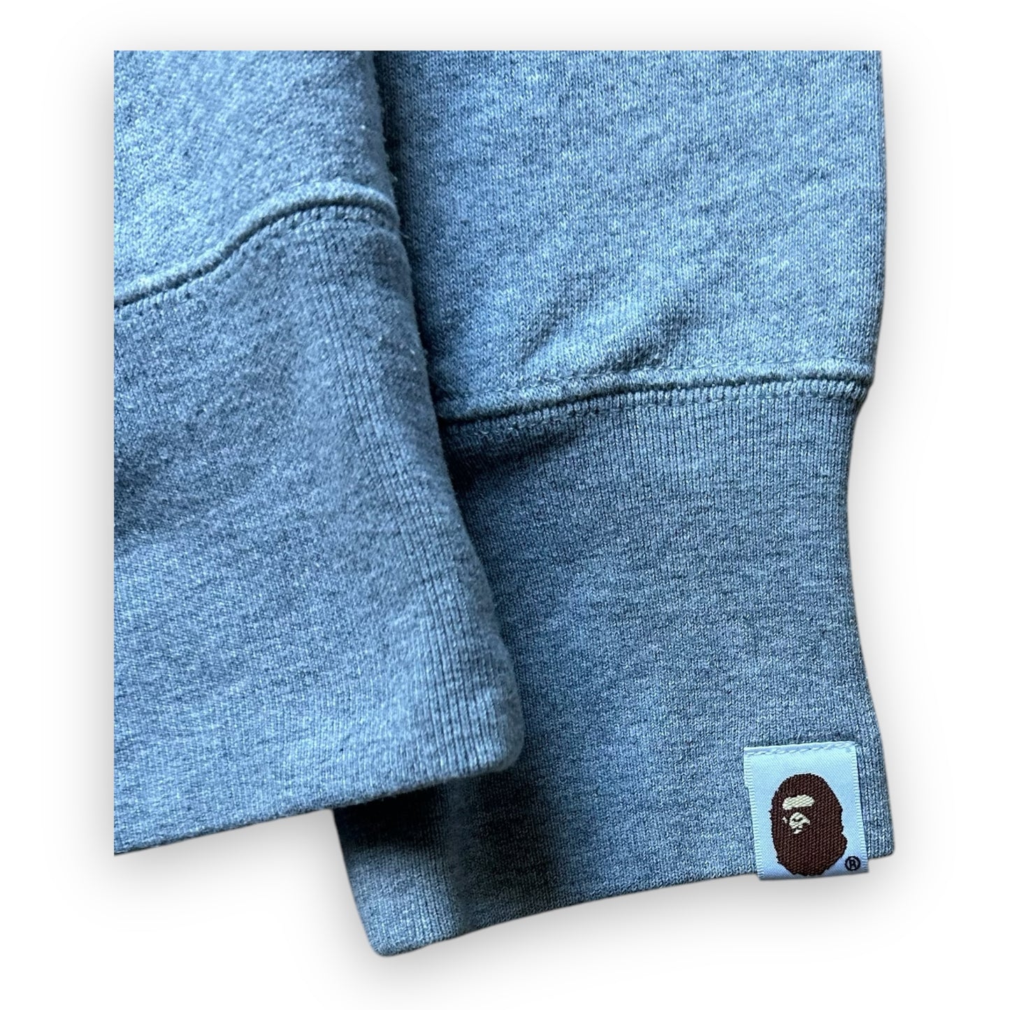 Sweatshirt Crewneck BAPE Grey Multicolor Text Camo (M)