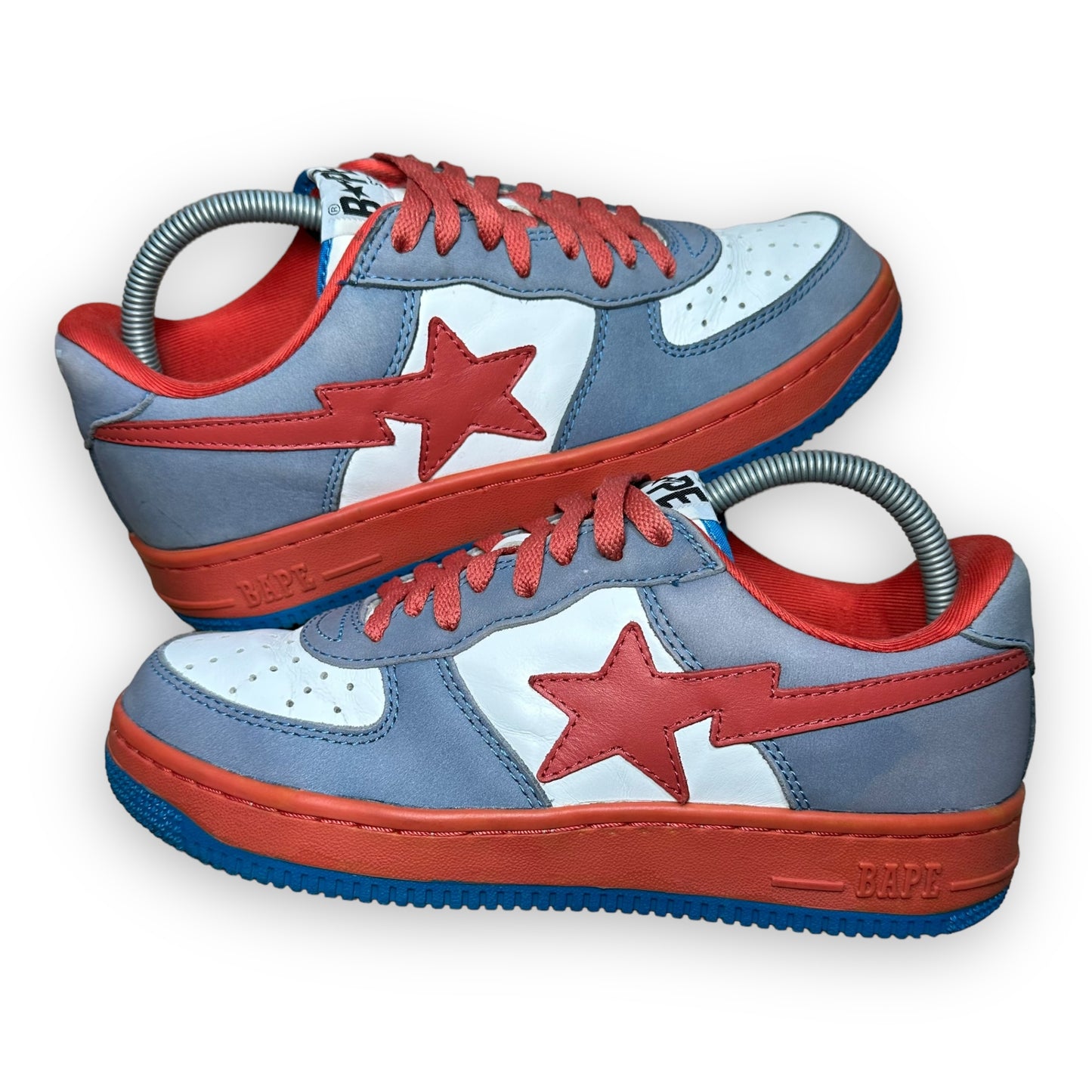 EU41 - US8 - UK7 • Bape Sta Low Blue Red