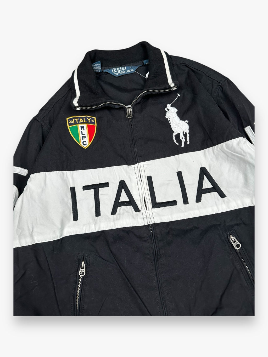 Jacket Ralph Lauren Flag Italia Black vintage