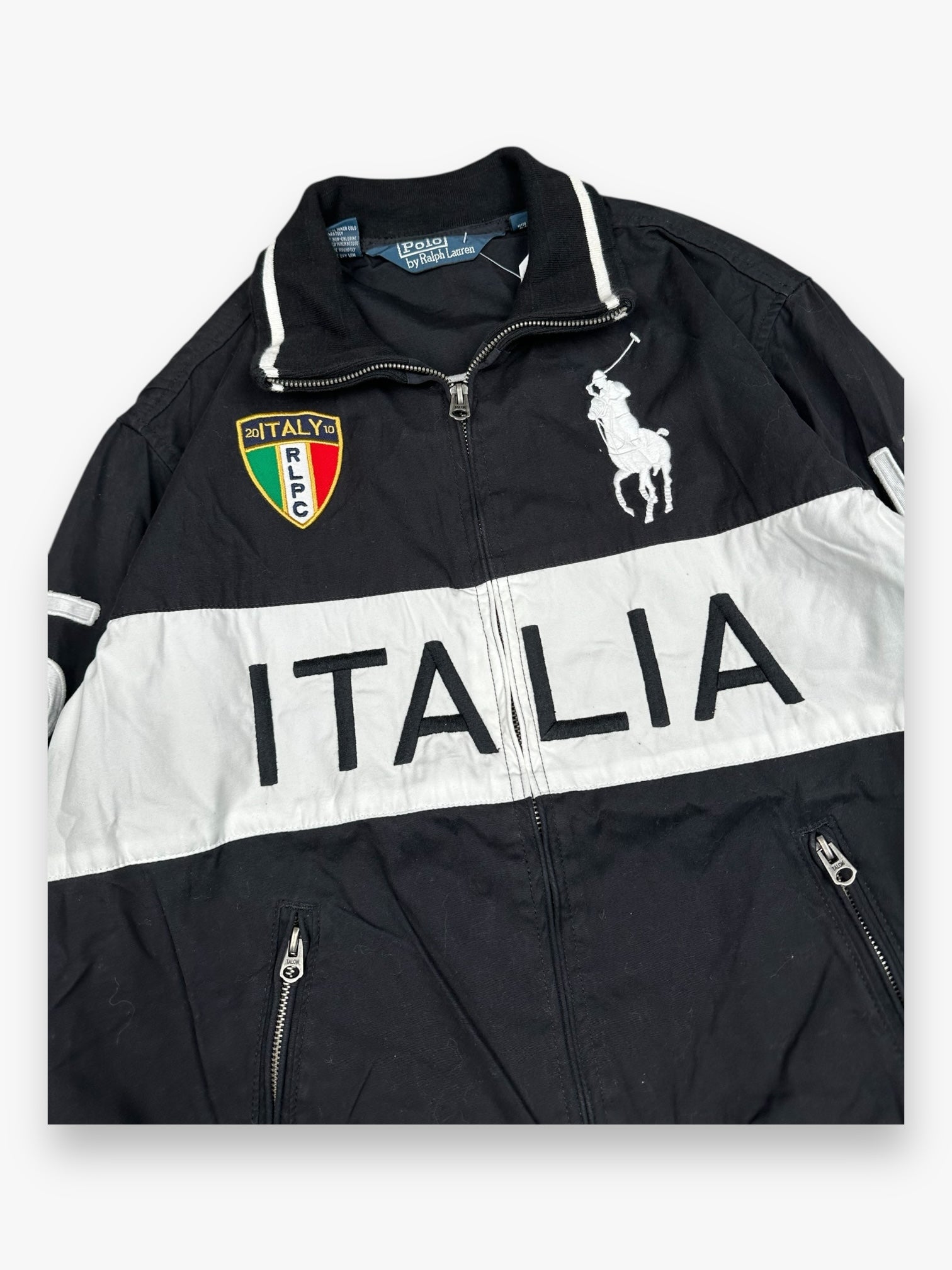Jacket Ralph Lauren Flag Italia Black vintage