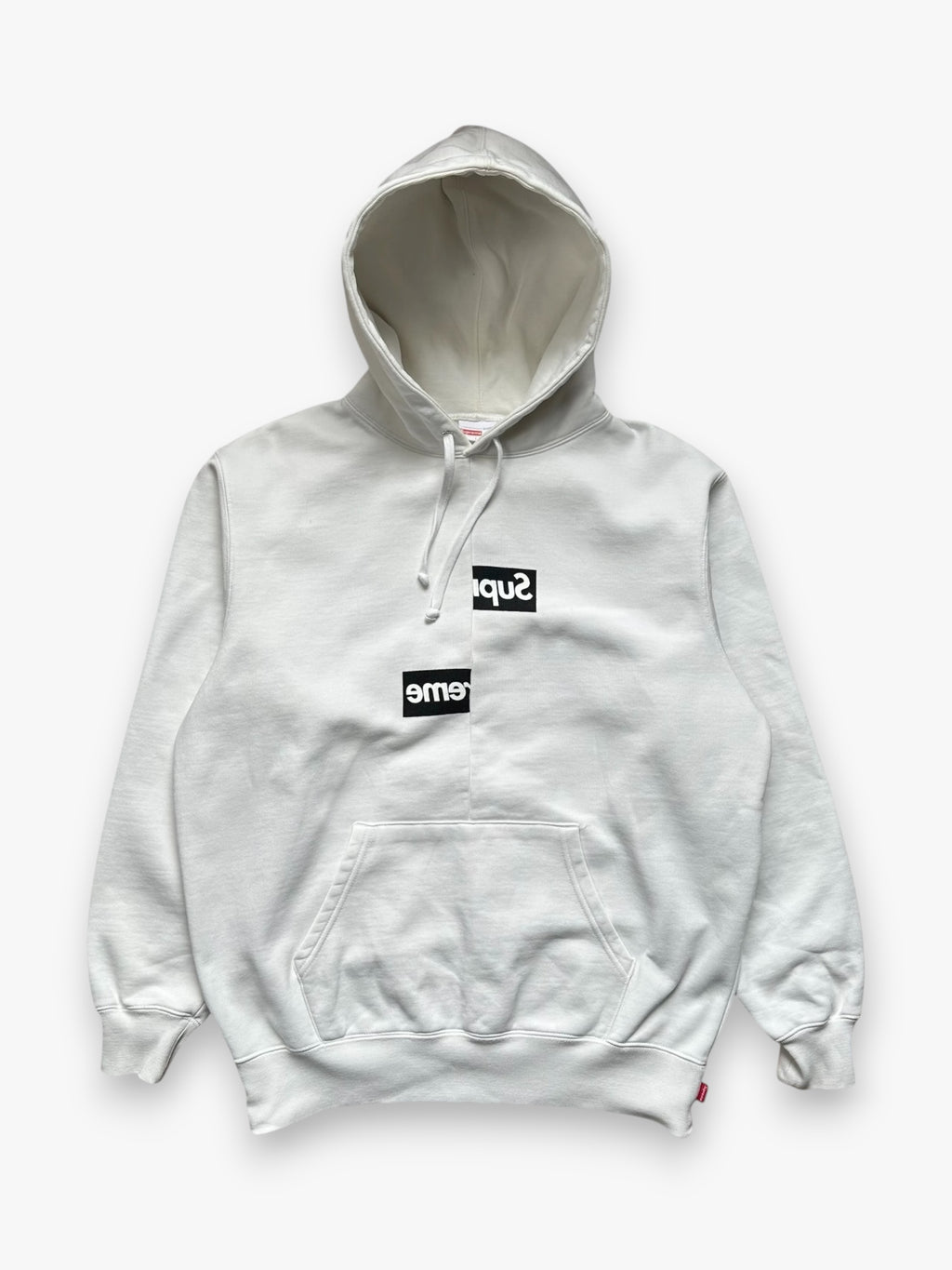 Sweatshirt Hoodie Supreme Comme des Garcons SHIRT Split Box Logo White FW18