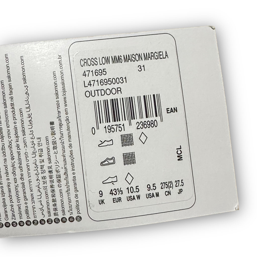 Salomon Cross Low Drawstring MM6 Maison Margiela Black